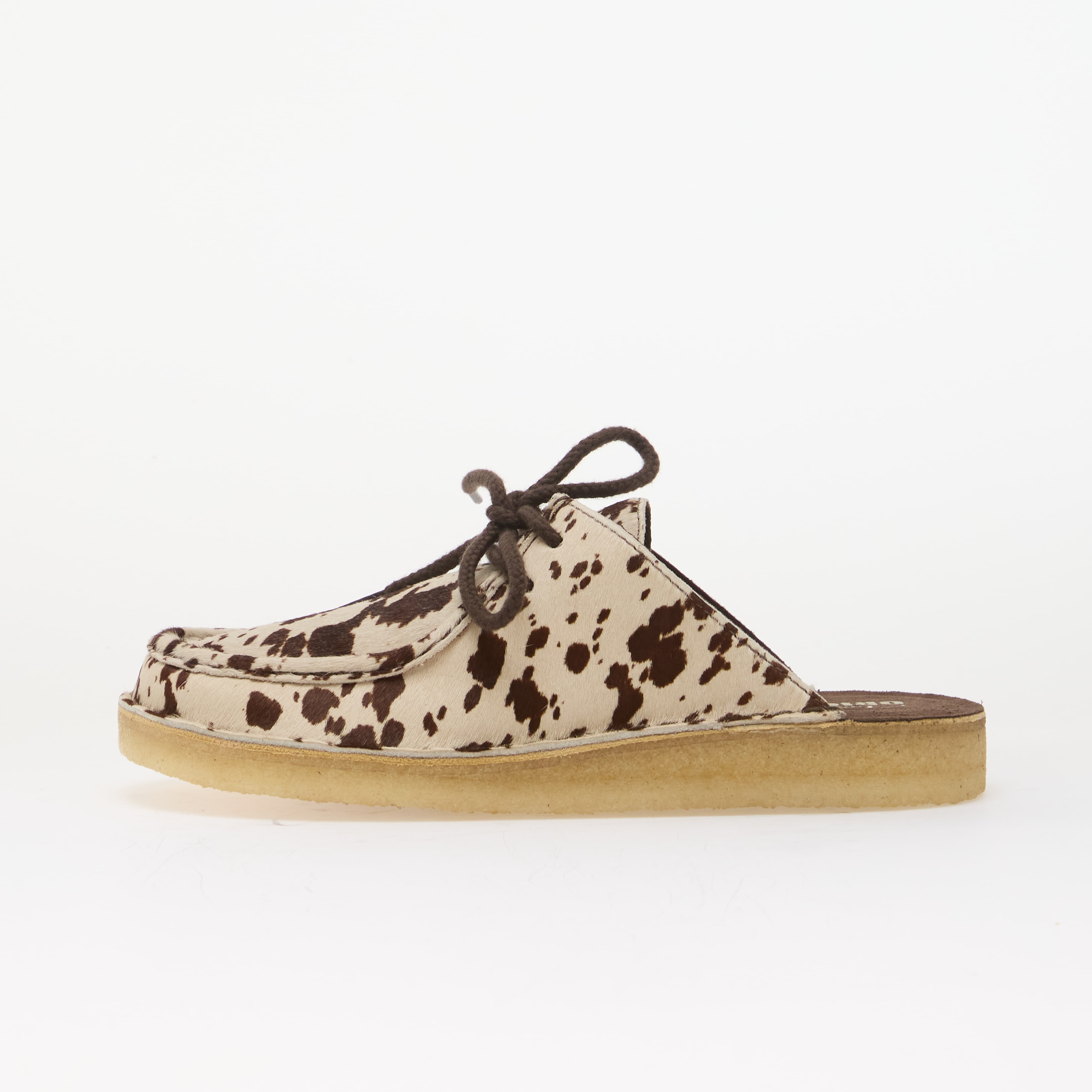 Clarks Originals DSRTNomad Mule Brown Cow Print 5.5