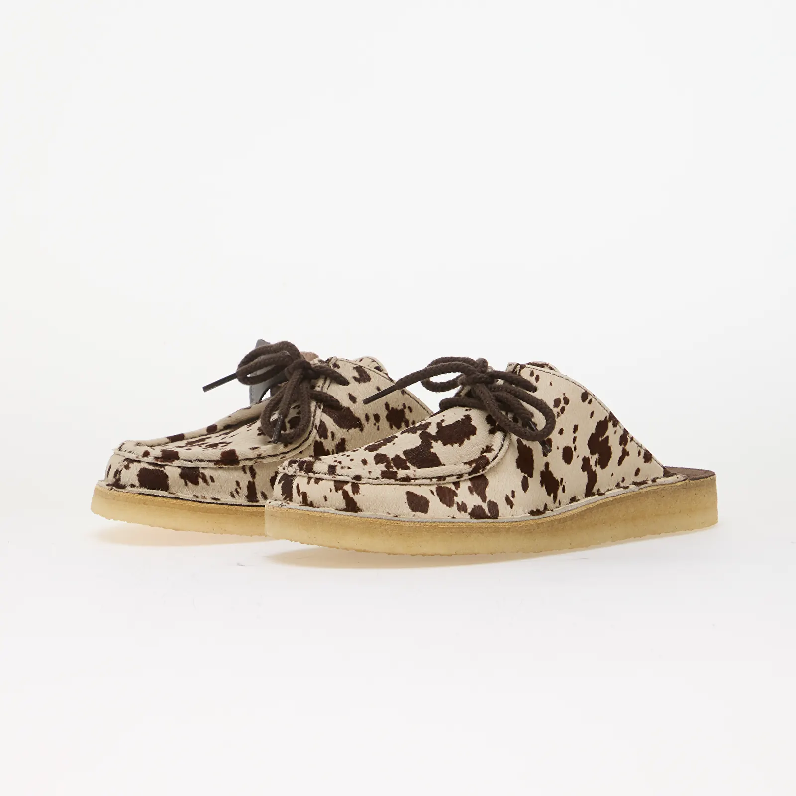 Dámské tenisky a boty Clarks Originals DSRTNomad Mule Brown Cow Print