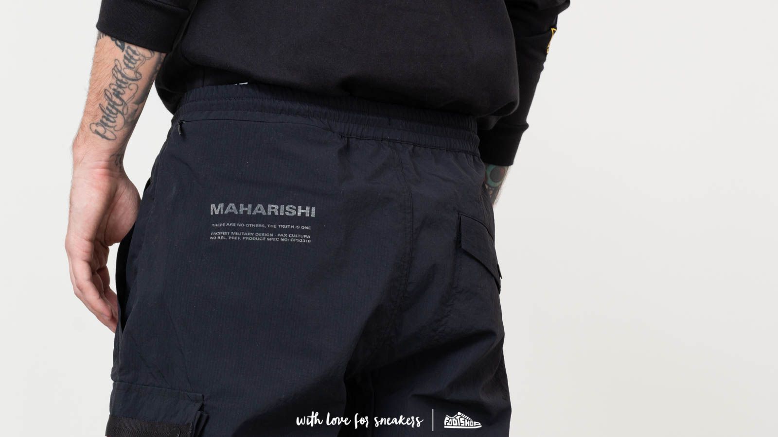 maharishi Multi Cargo Trackpants Black | Footshop