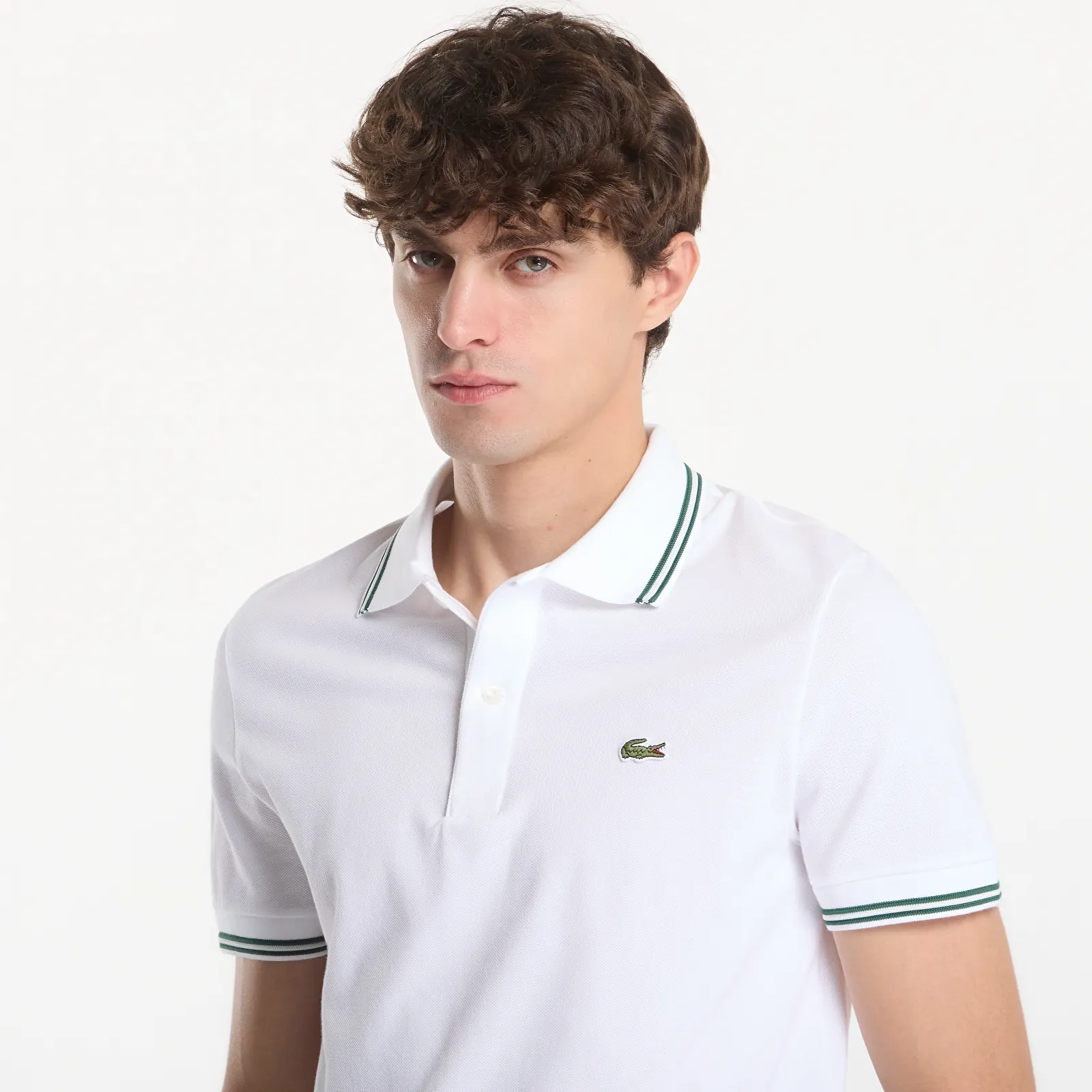 Männer T-Shirts Lacoste Polo White