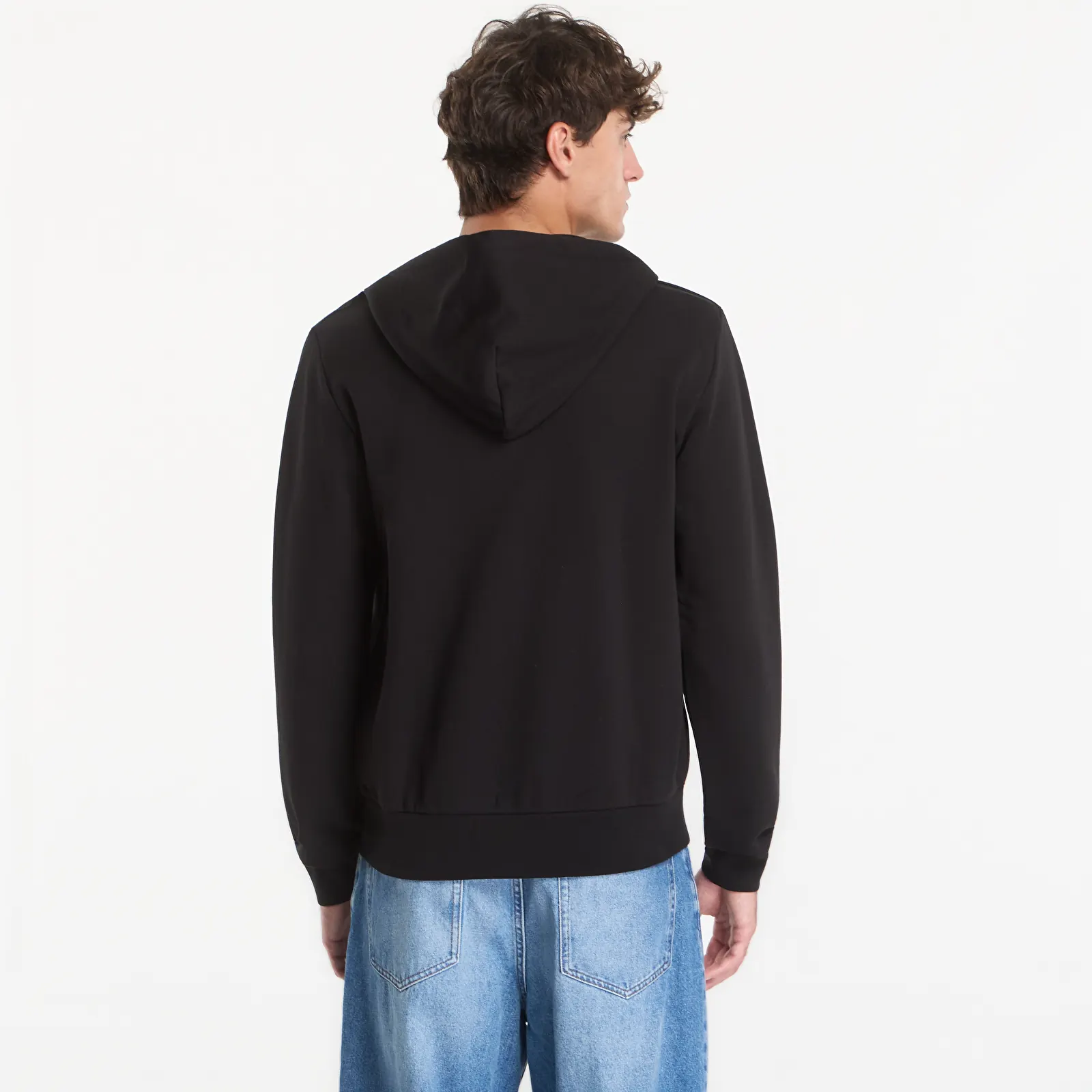 Men's hoodies Lacoste Zipped Hoodie Black