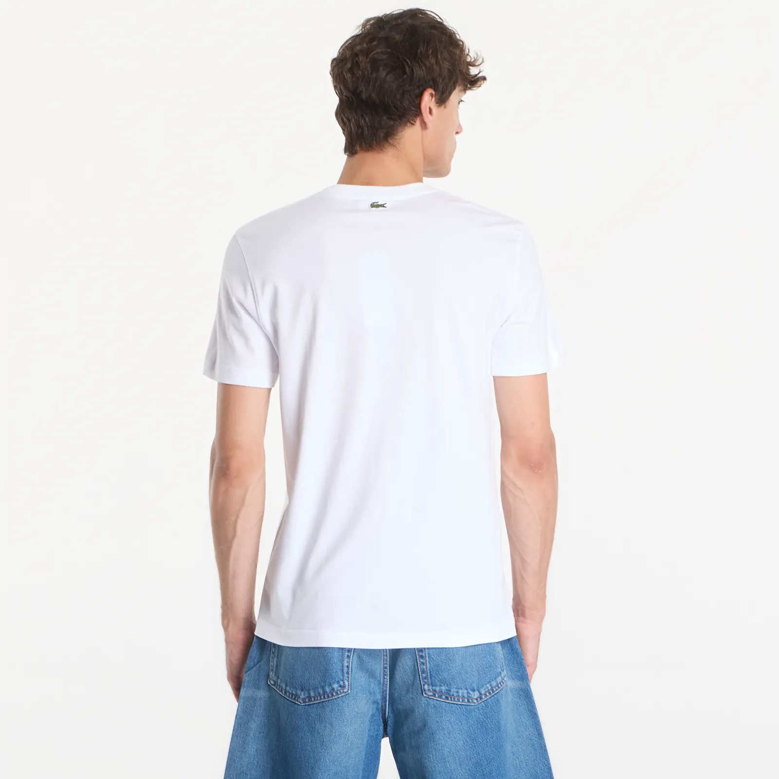 T-shirts för män Lacoste Crewneck T-Shirt White