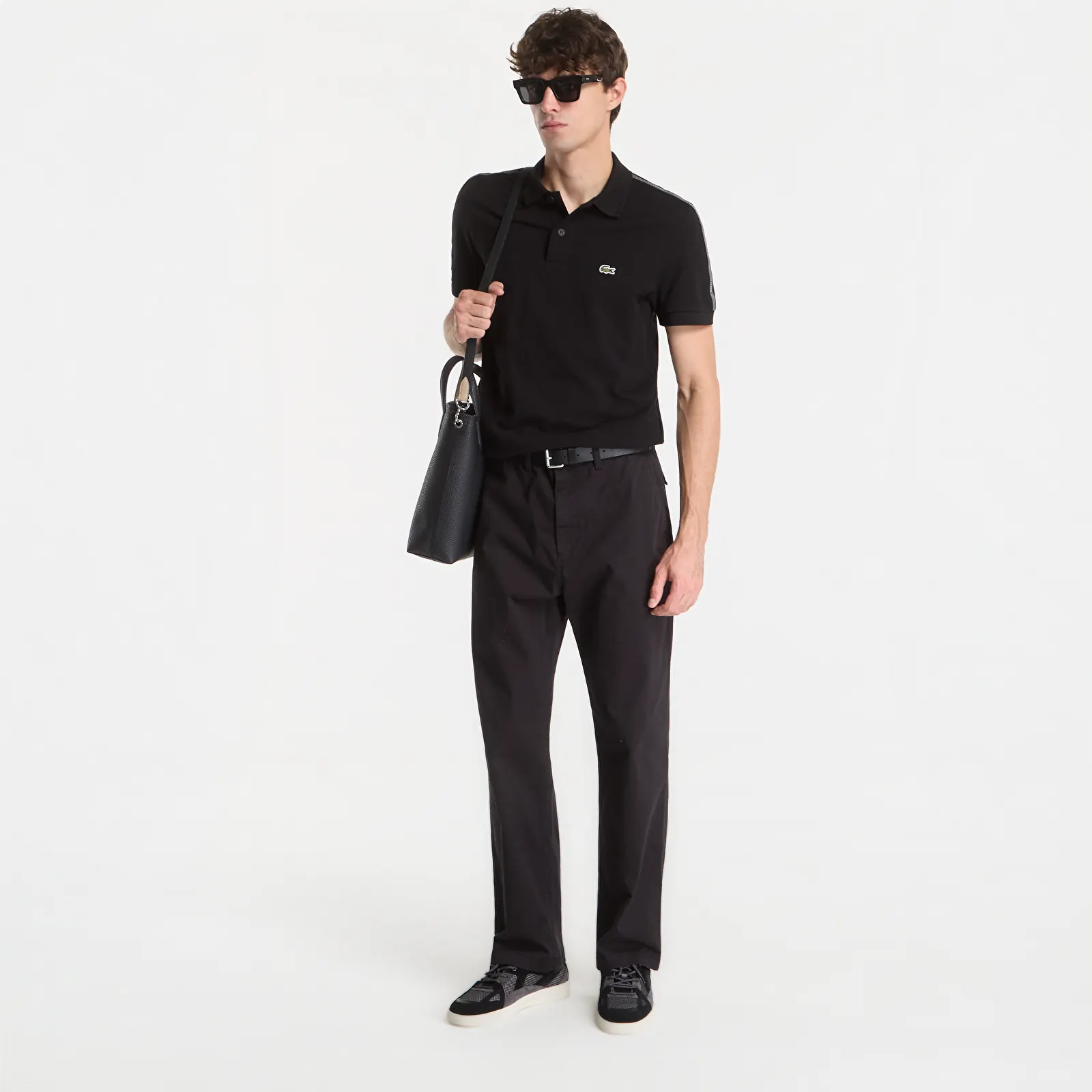 T-shirts för män Lacoste Polo Black