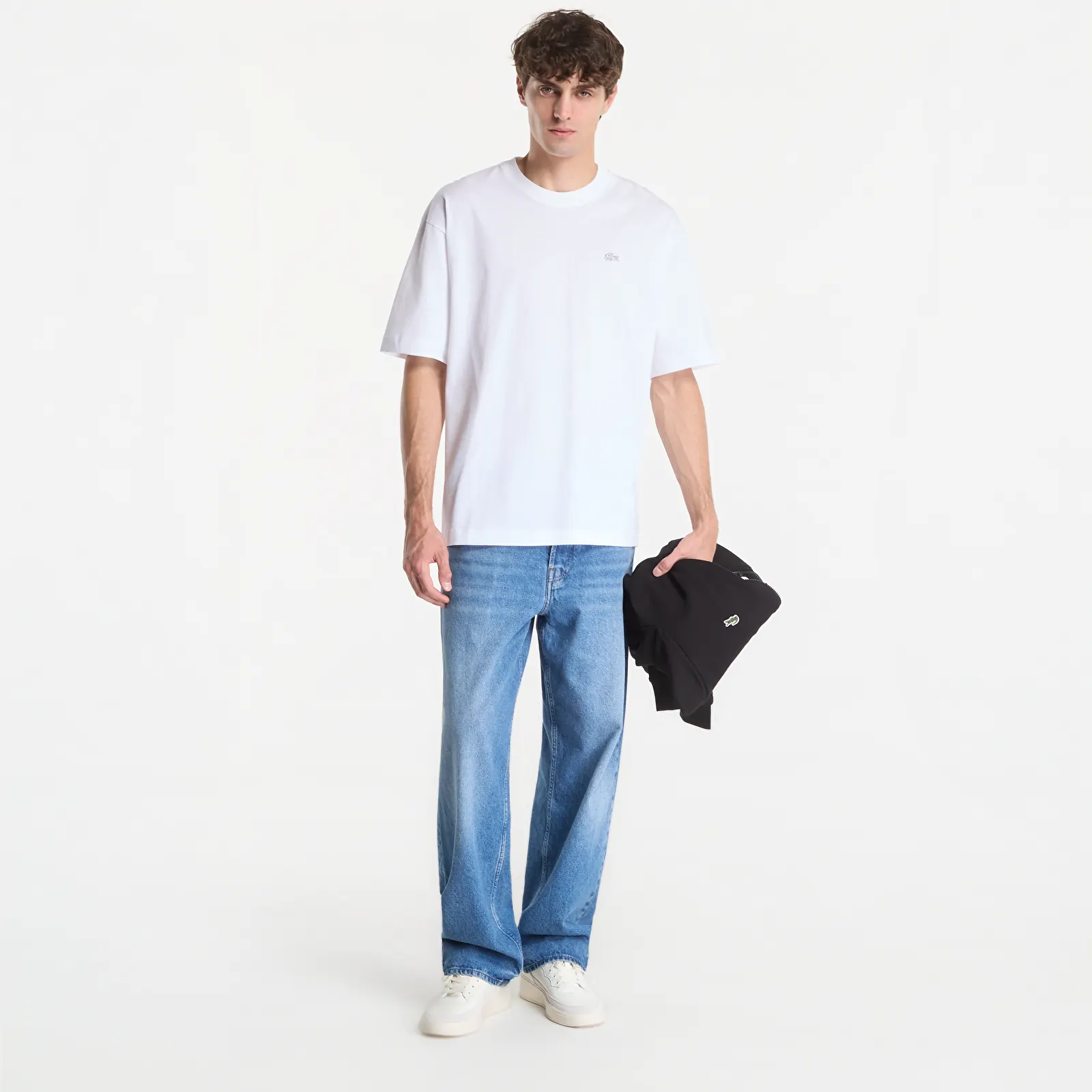 T-shirts för män Lacoste Crewneck T-Shirt White