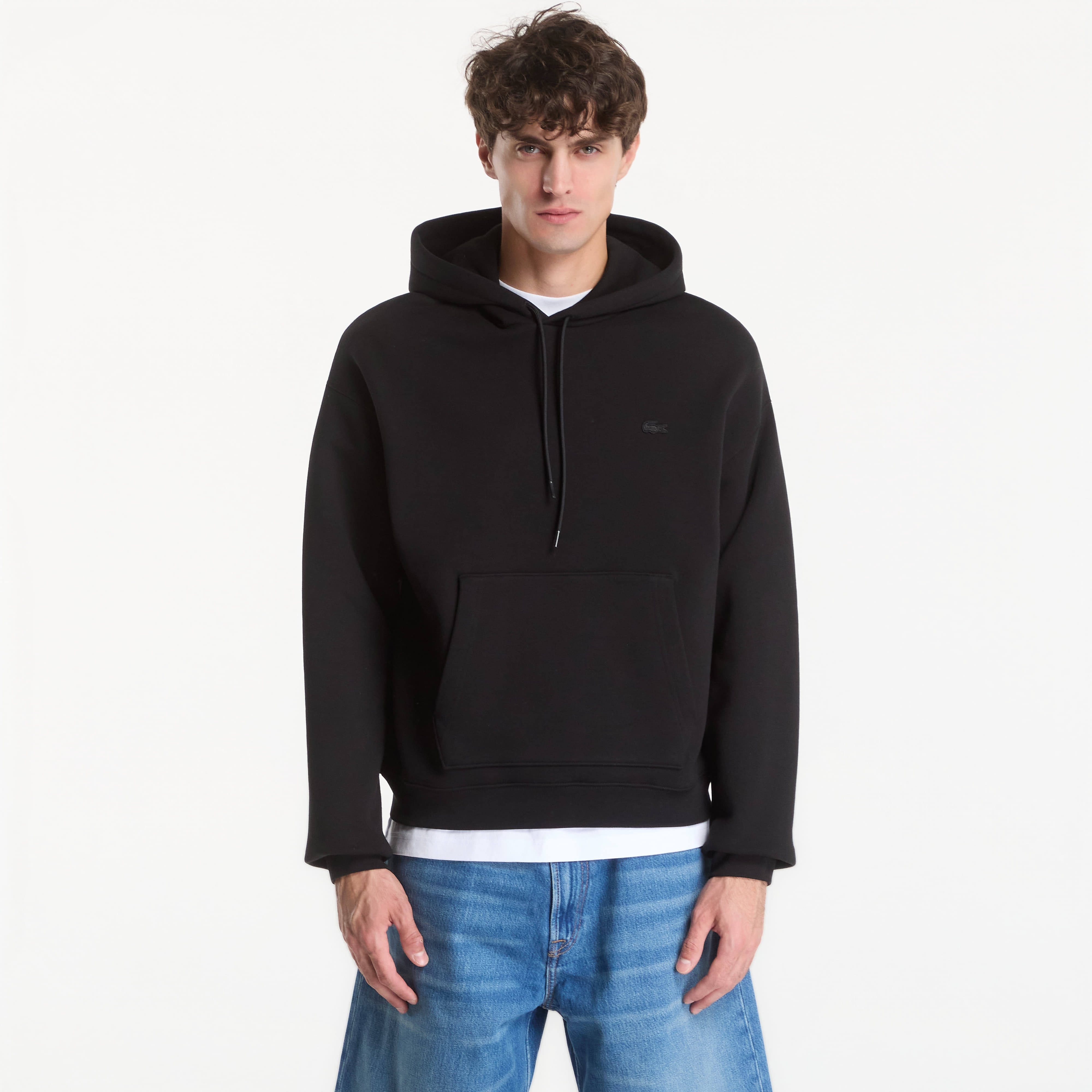 Mikina Lacoste Hoodie Black L