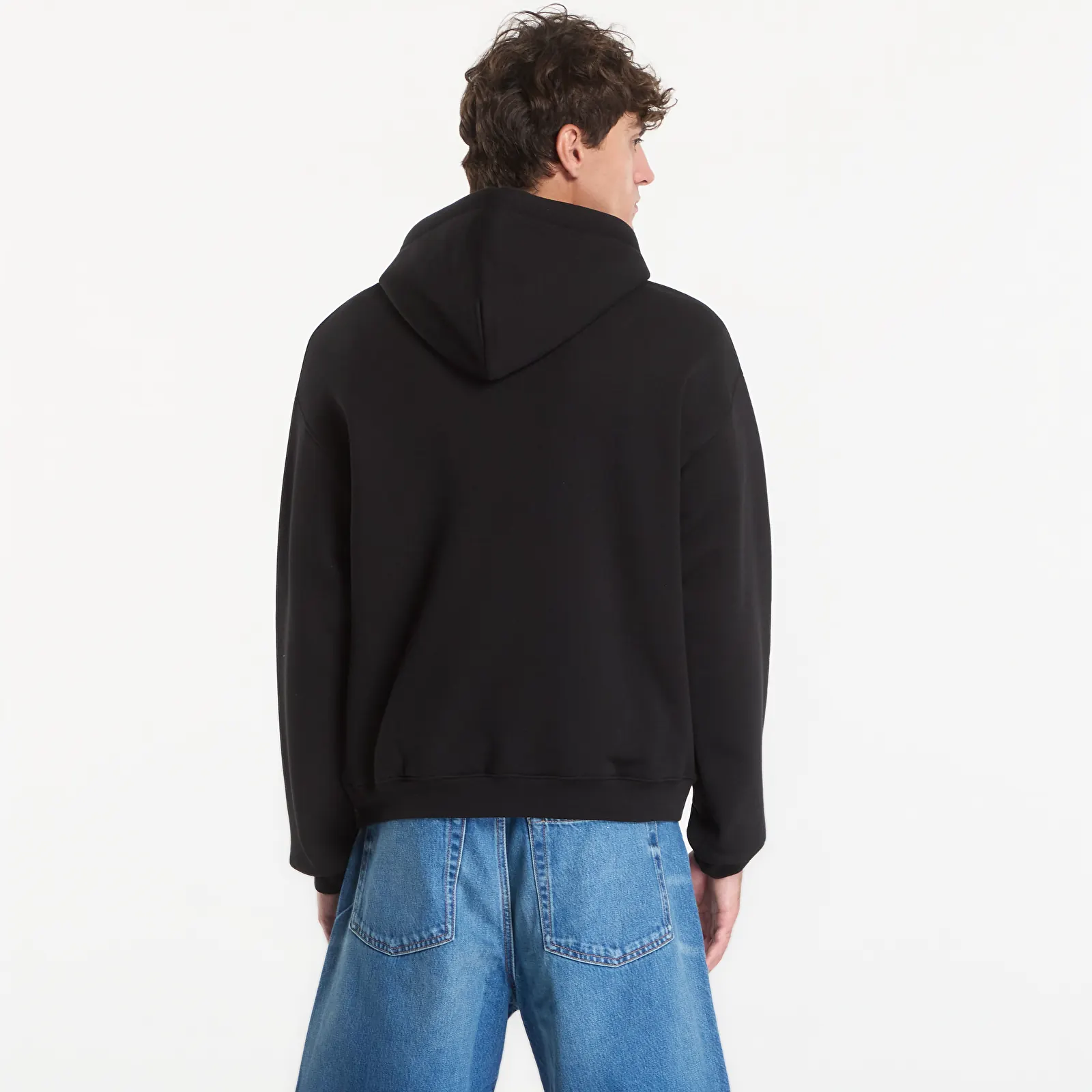 Pánské mikiny Lacoste Hoodie Black