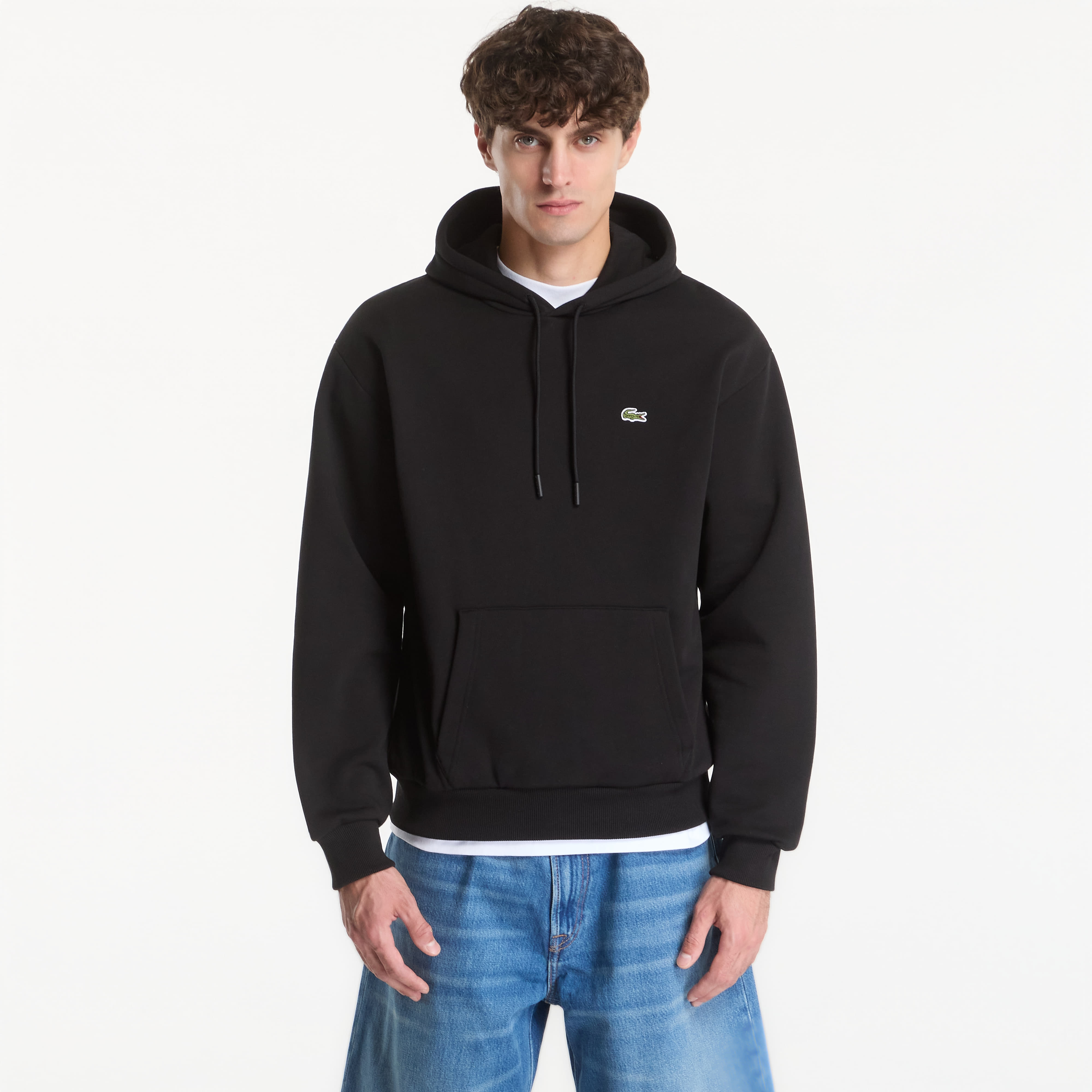 Mikina Lacoste Hoodie Black M