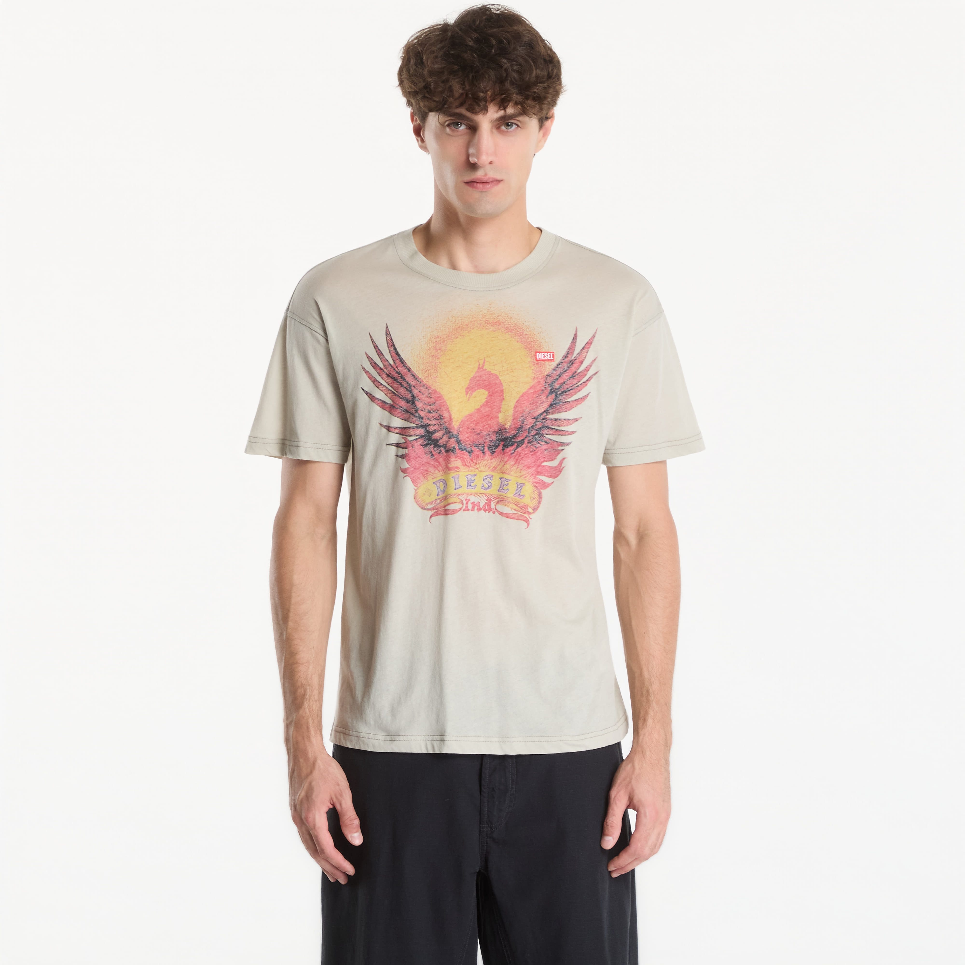 T-shirt Diesel T-Norm-Aa1 T-Shirt Aluminum M