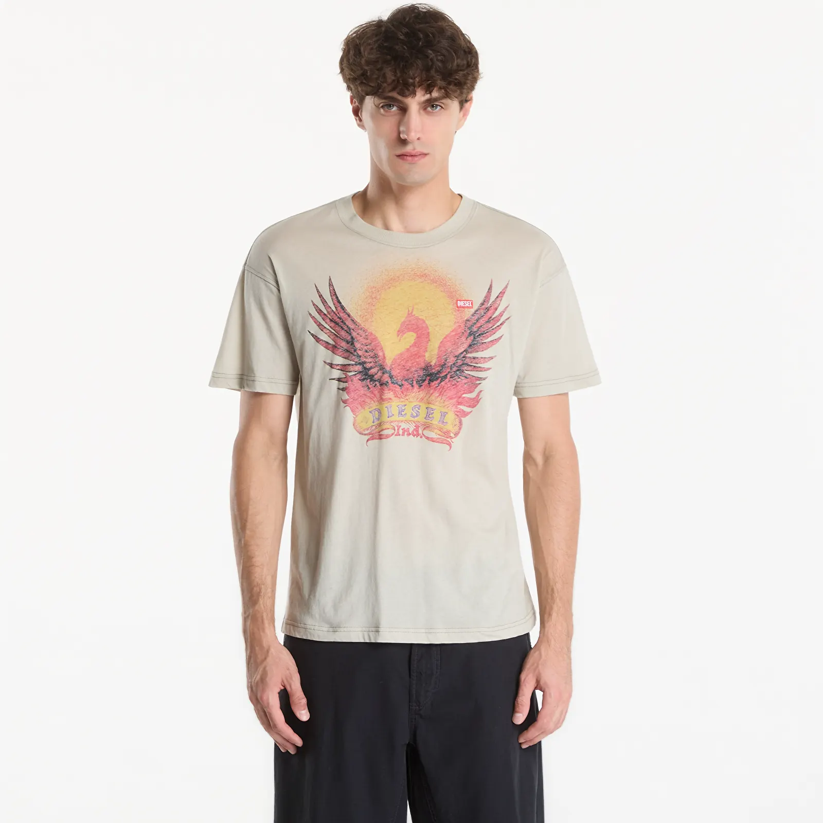 Vīriešu T-krekli Diesel T-Norm-Aa1 T-Shirt Aluminum