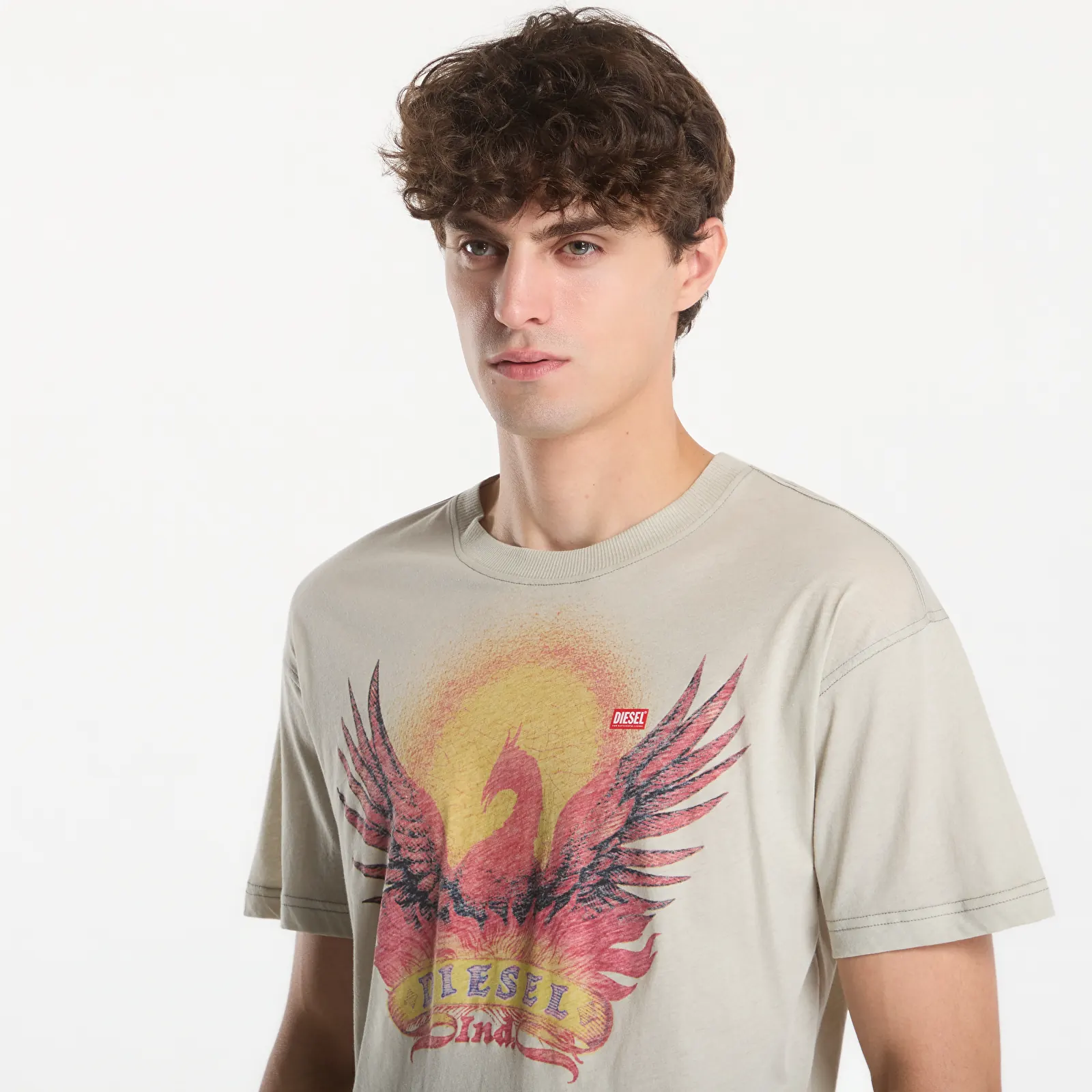 Vīriešu T-krekli Diesel T-Norm-Aa1 T-Shirt Aluminum