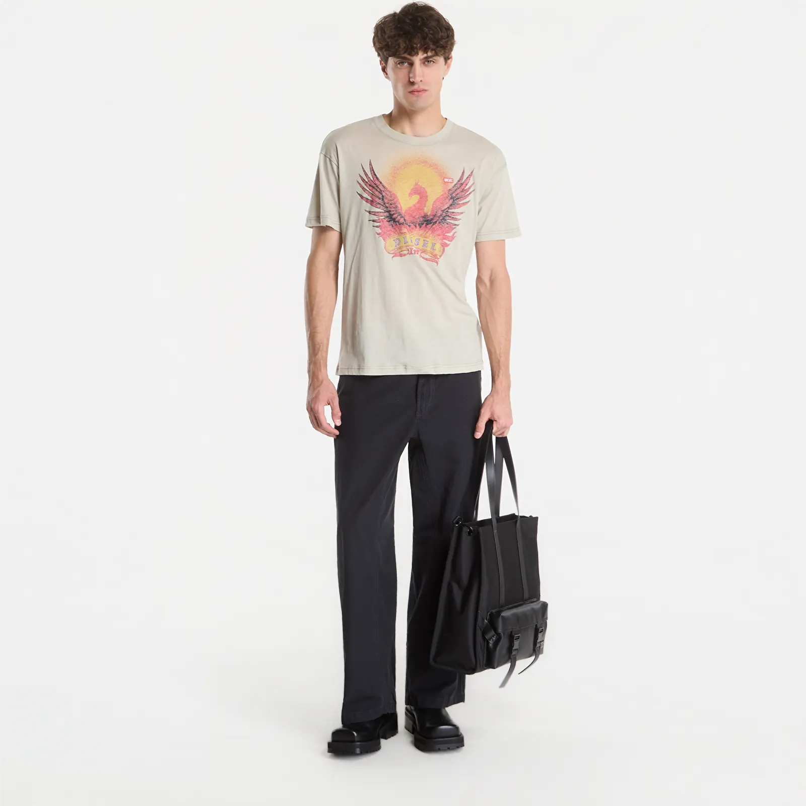 Vīriešu T-krekli Diesel T-Norm-Aa1 T-Shirt Aluminum