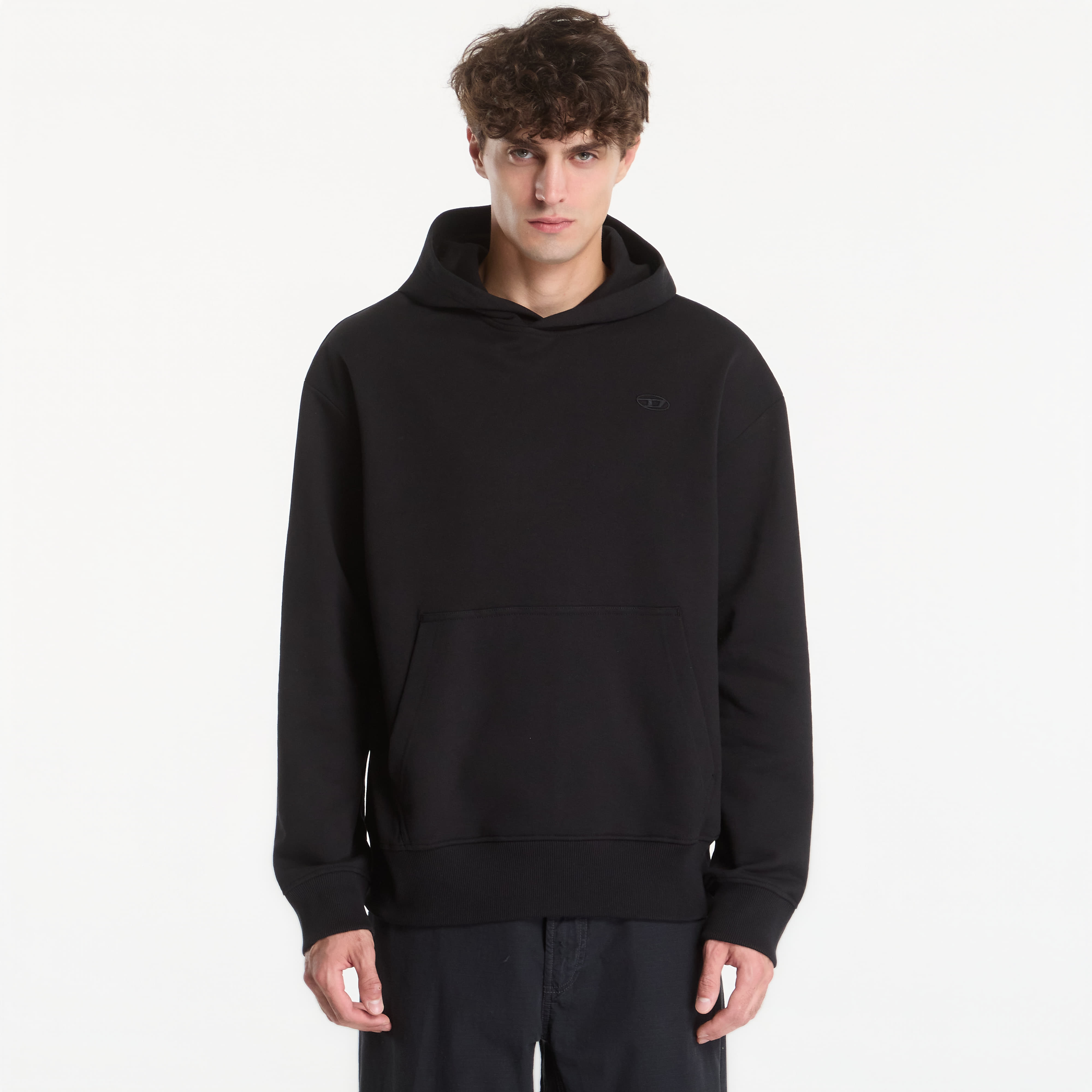 Sweatshirt Diesel S-Macs-Hood-Megoval-D Sweat-Shirt Black L