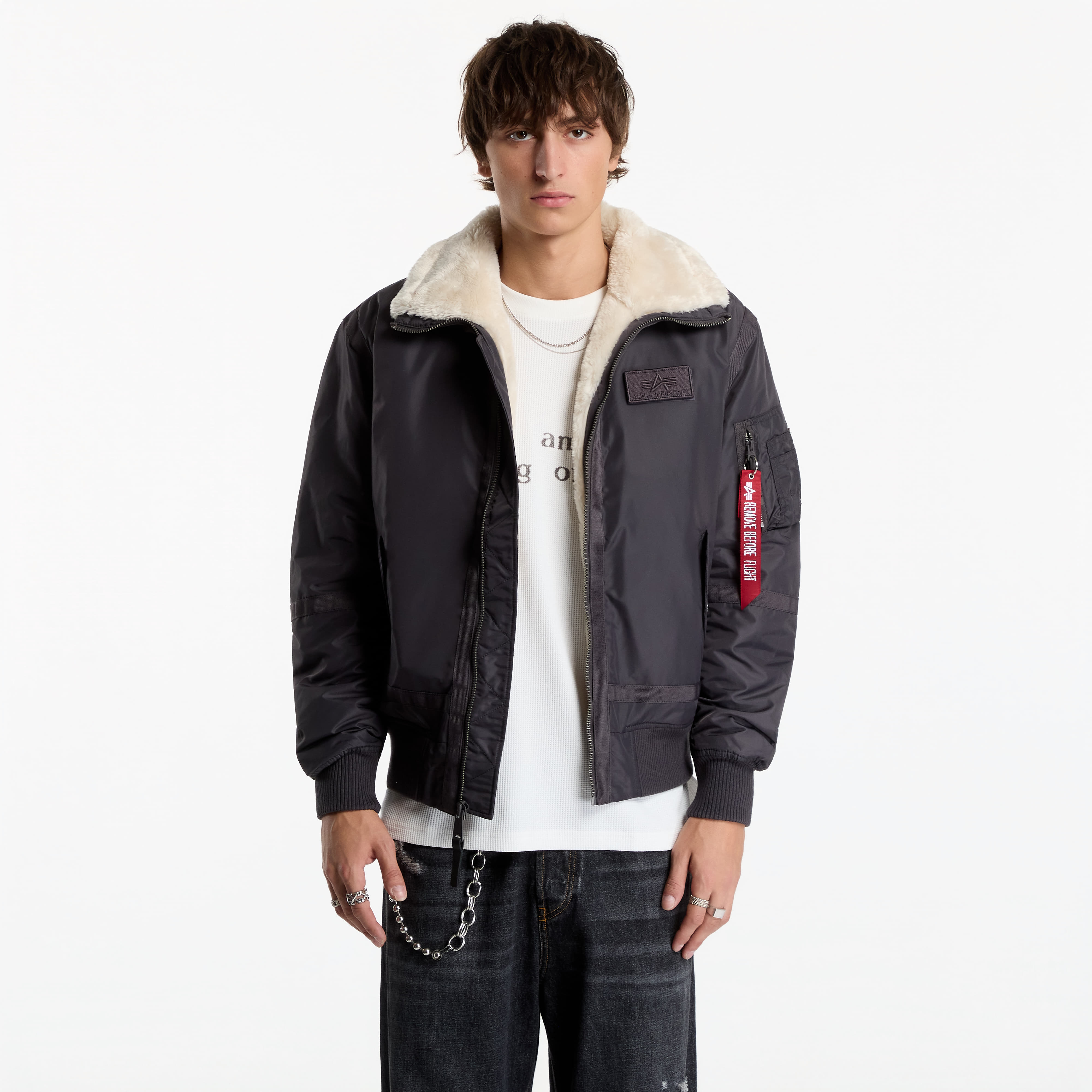 Jacket Alpha Industries B-15 III TT Two Tone Vintage Grey M