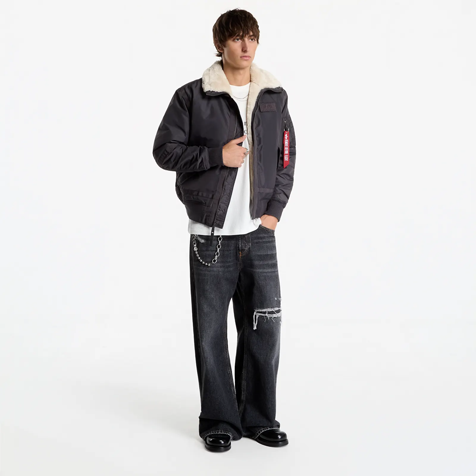 Куртки Alpha Industries B-15 III TT Two Tone Vintage Grey