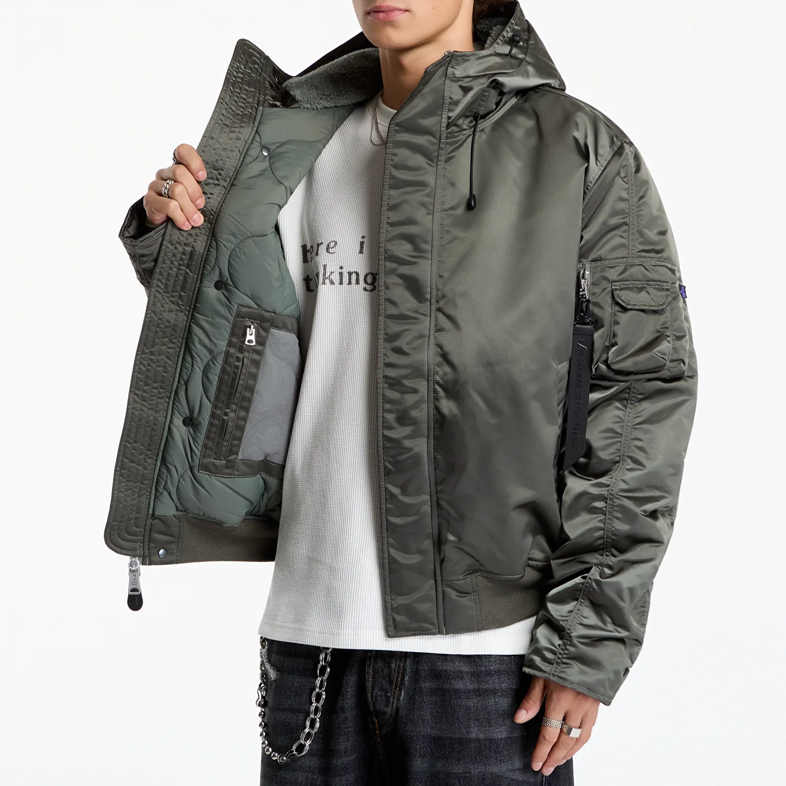 Kurtki Alpha Industries N-2B Base UV Vintage Green