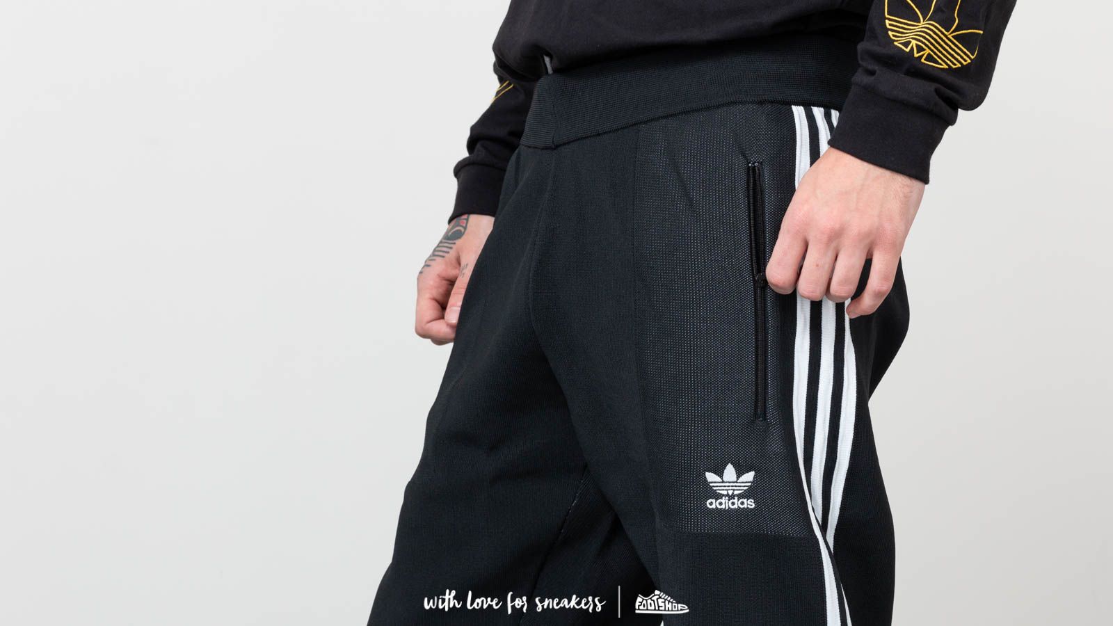 Pants and jeans adidas Originals BF Knit Tracksuit Pants Black