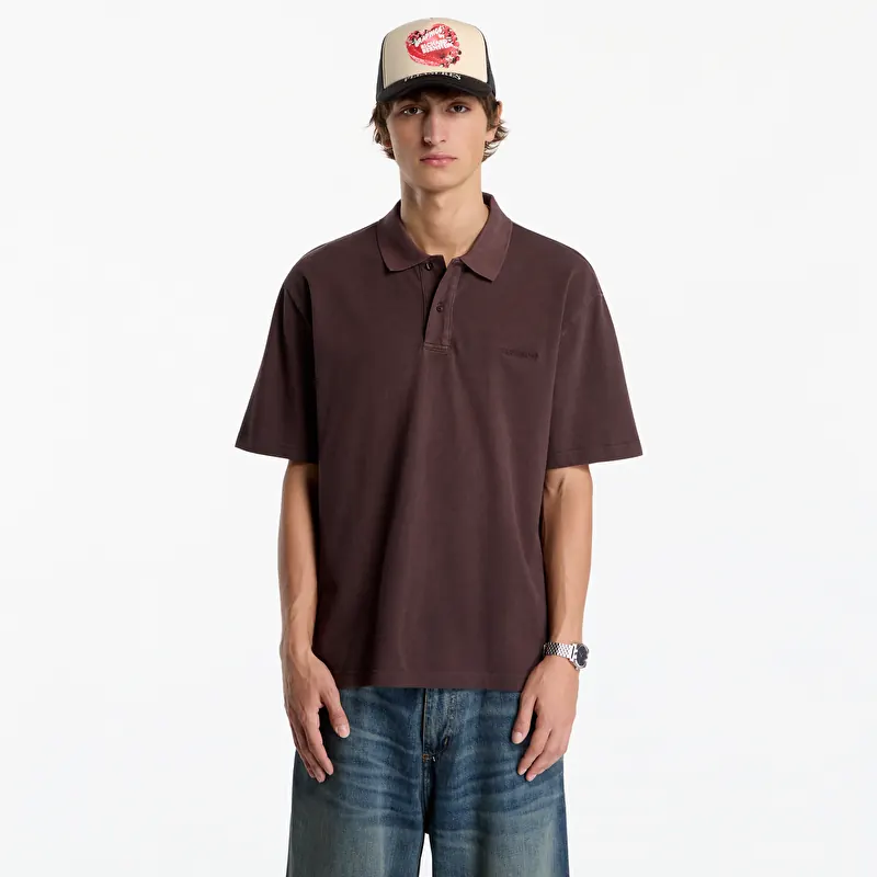 T-shirt Carhartt WIP S/S Wayne Polo UNISEX Palisander Garment Dyed