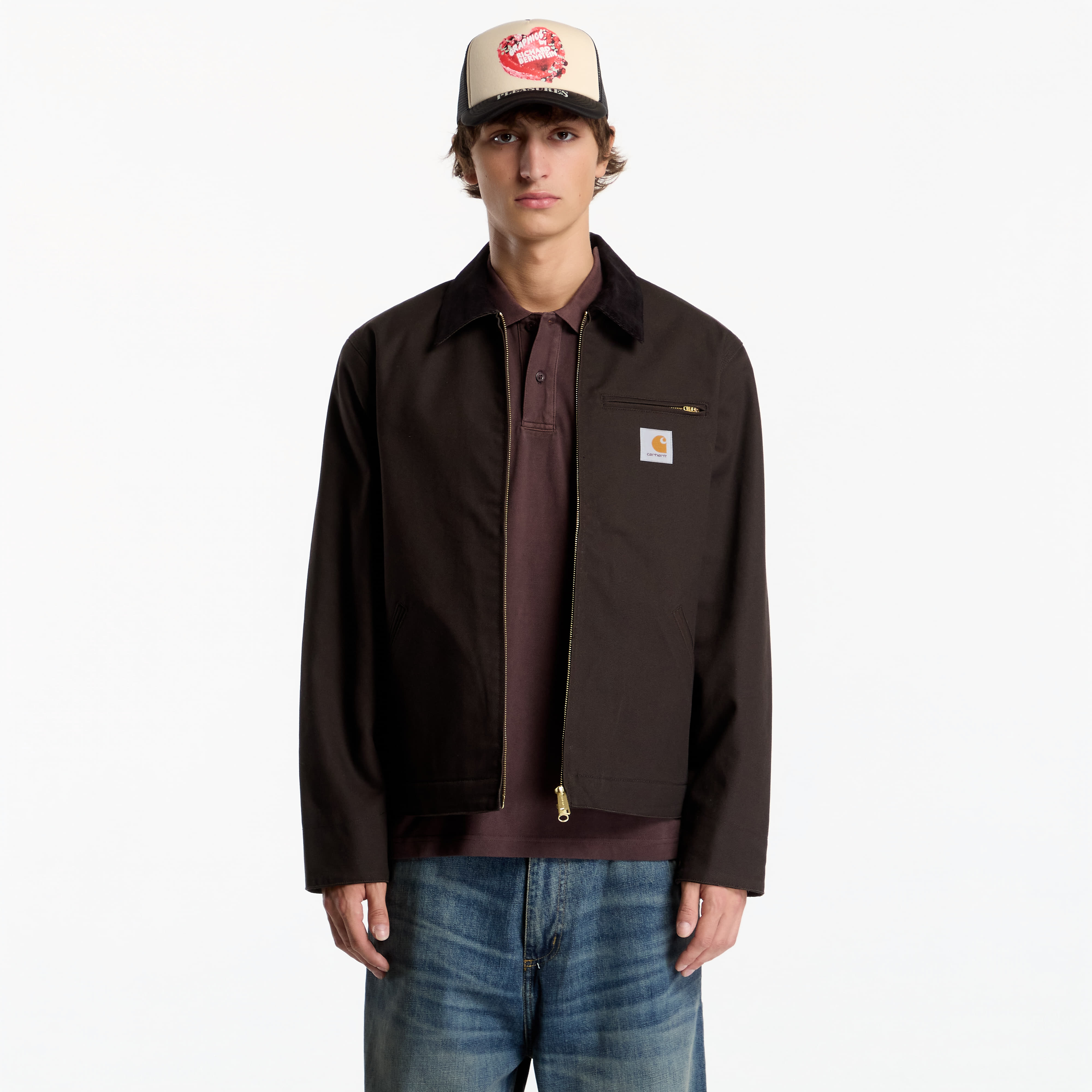 Jacket Carhartt WIP Detroit Jacket UNISEX Tobacco/ Black Rigid M