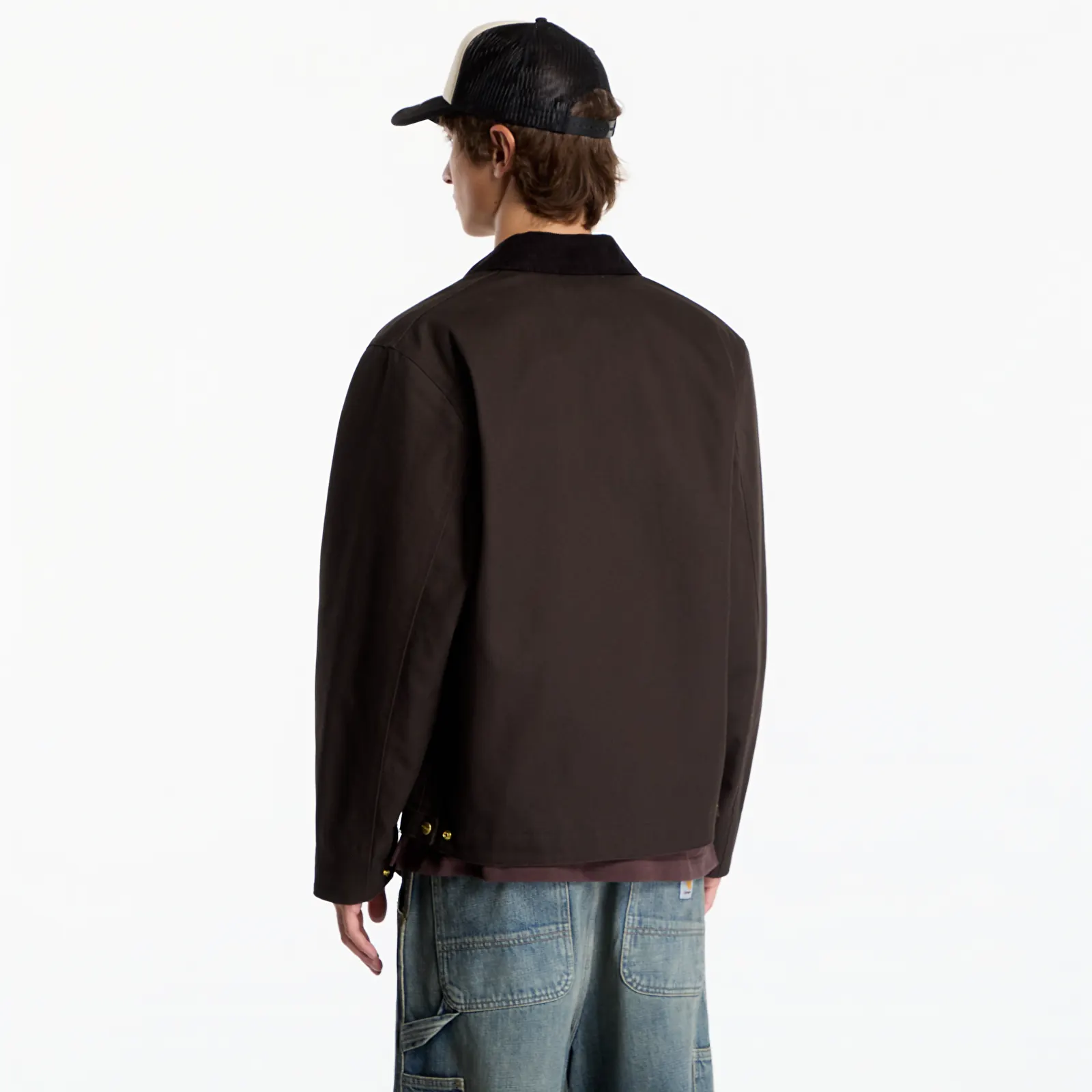 Men's jackets Carhartt WIP Detroit Jacket UNISEX Tobacco/ Black Rigid