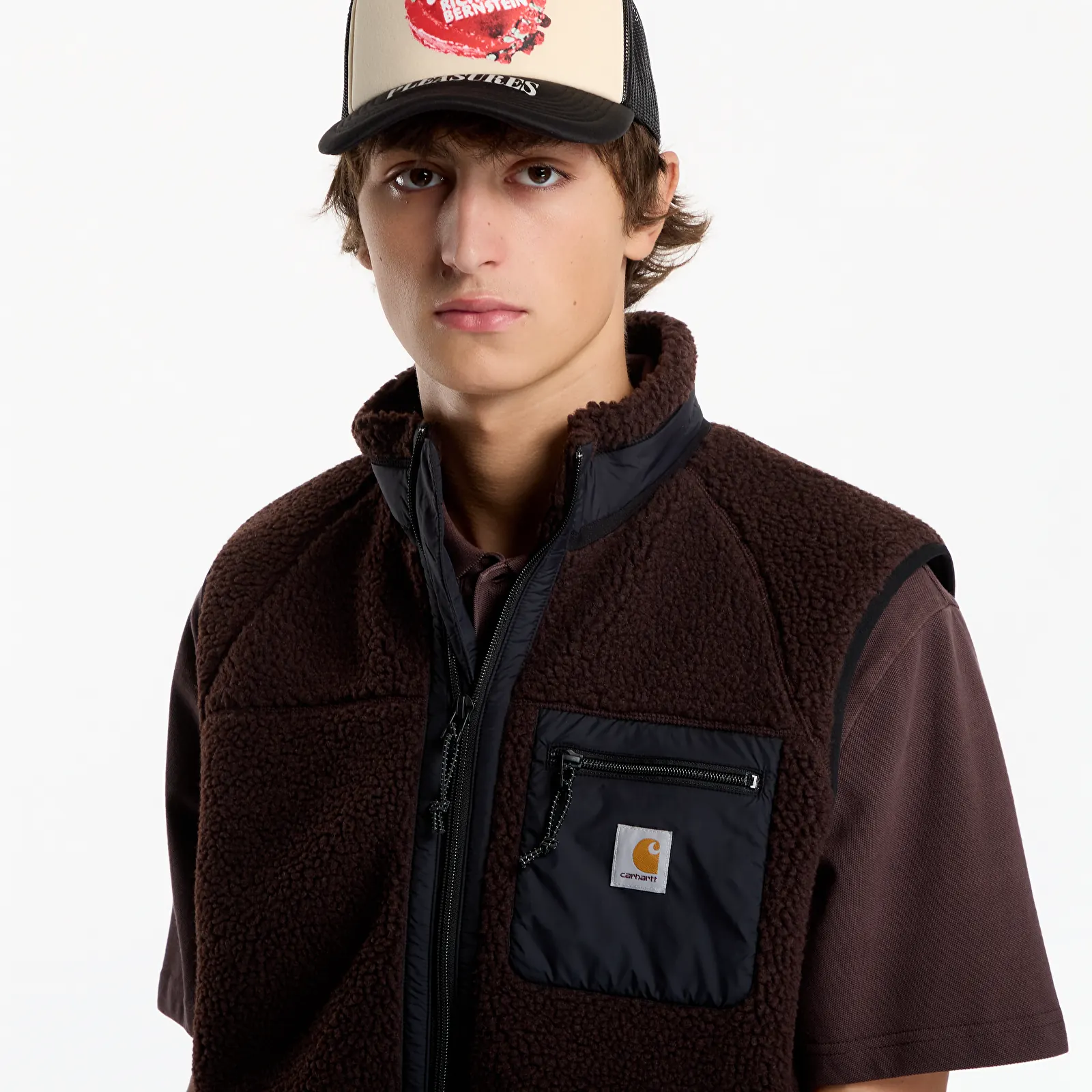 Vester Carhartt WIP Prentis Vest Liner Palisander/ Black