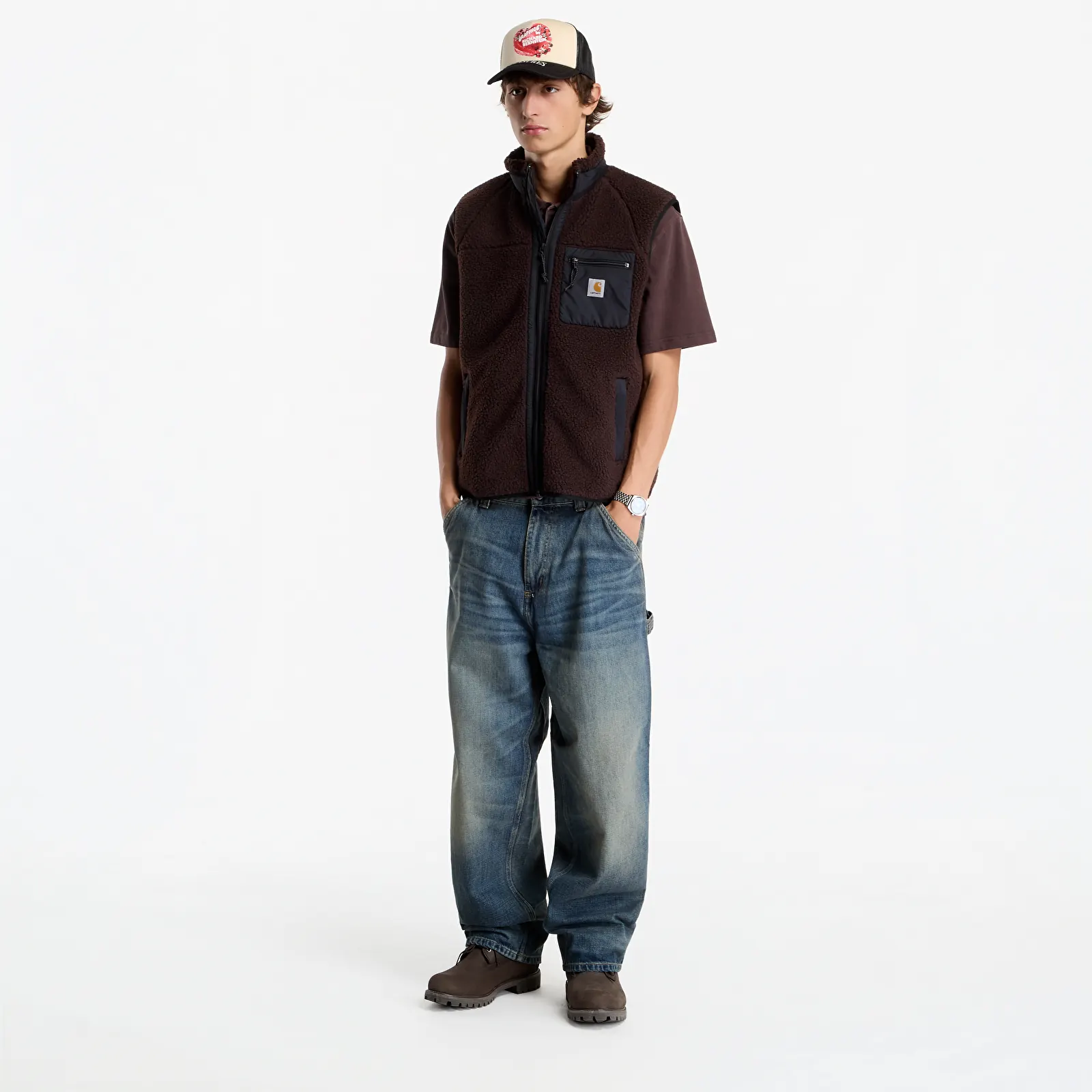 Vester Carhartt WIP Prentis Vest Liner Palisander/ Black
