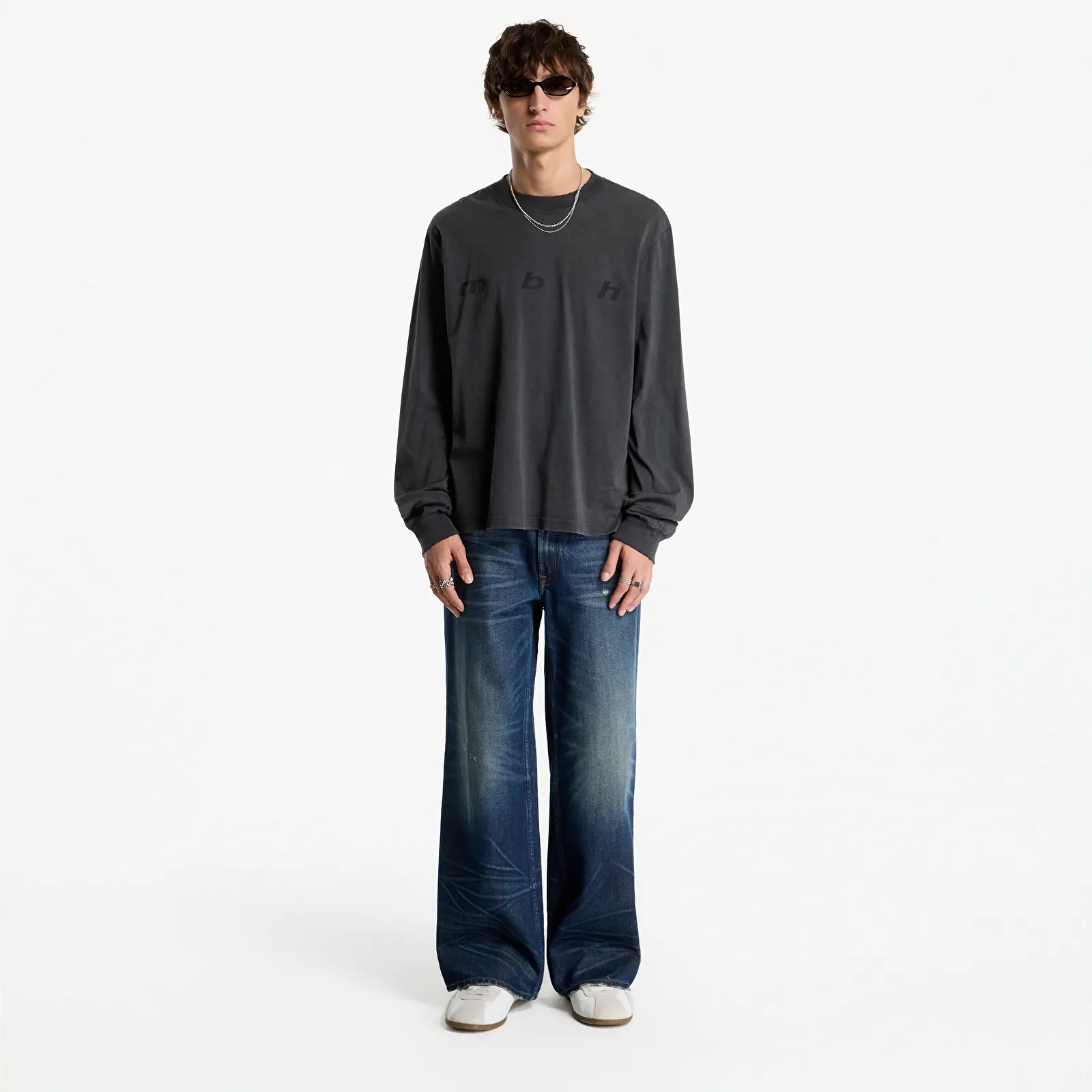T-shirts MISBHV M B H Longsleeve UNISEX Washed Black