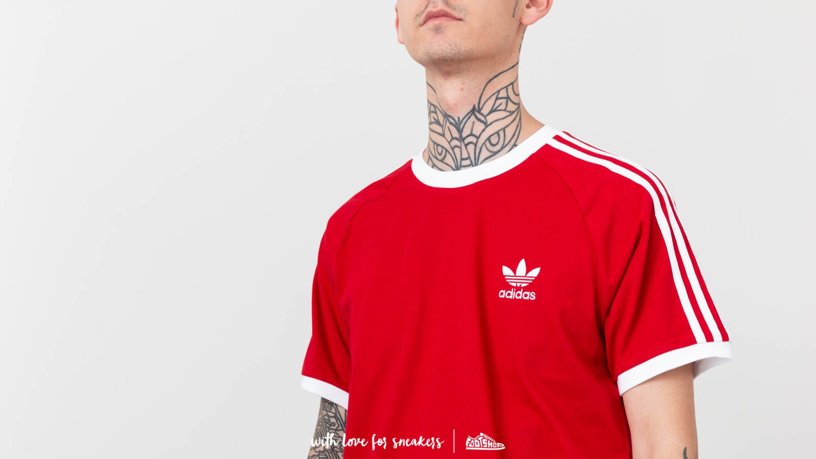 Camisetas adidas 3-Stripes Tee Power Red