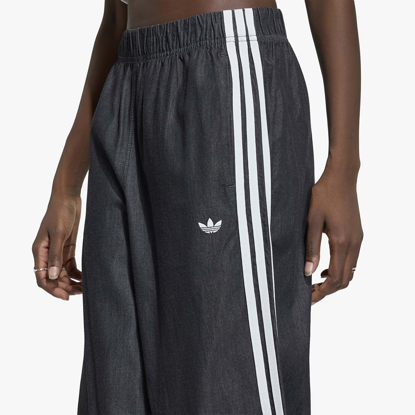 Pants adidas Originals Summer Glow Denim Wide Leg Medium Black Denim