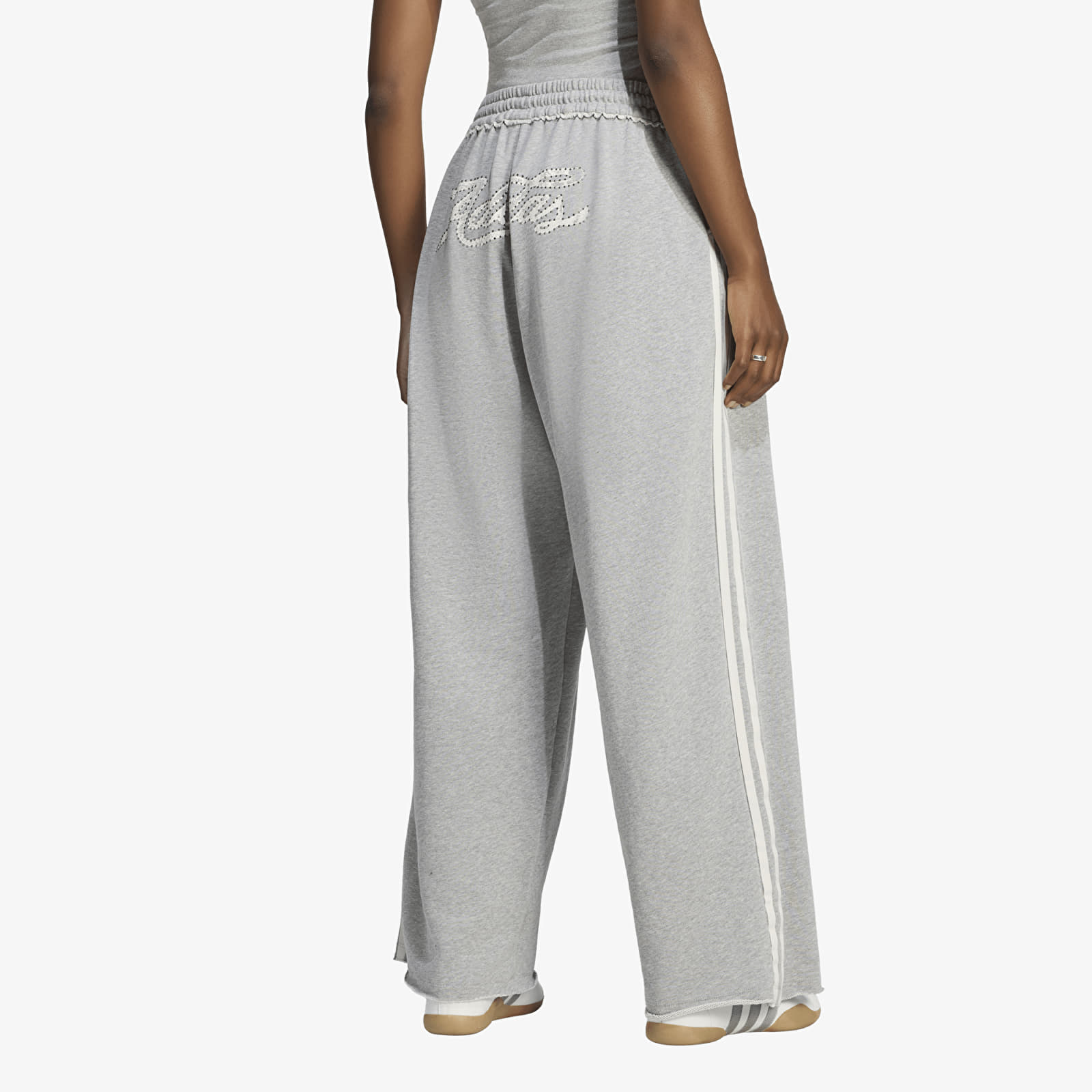 Calças de senhora adidas Graphic Loose Sweat Medium Grey Heather