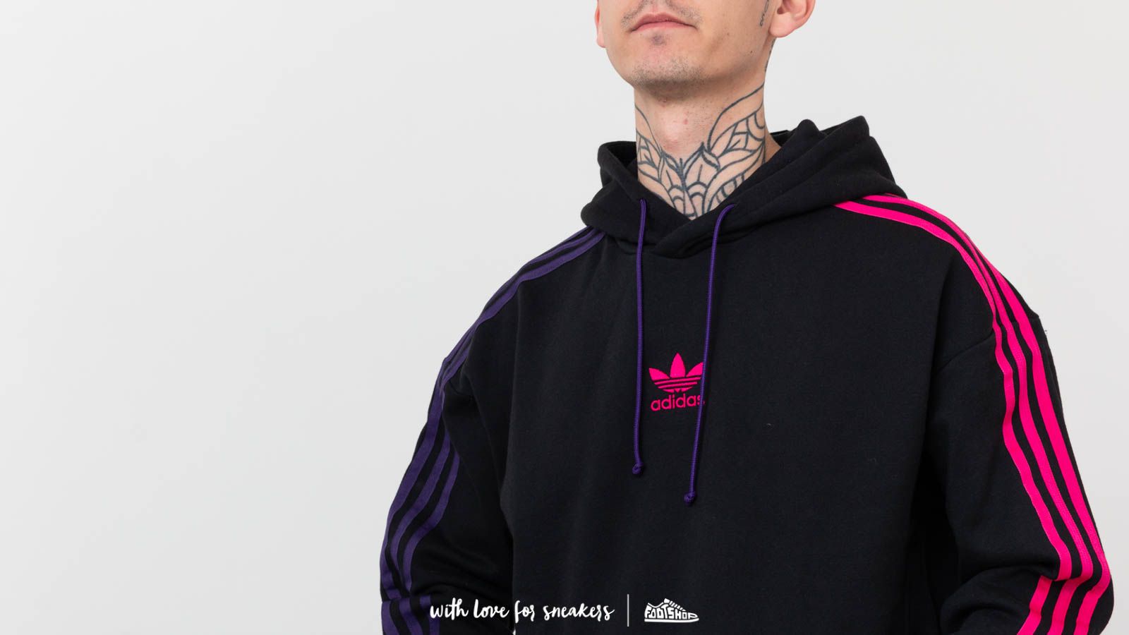 Hoodies and sweatshirts adidas 3 Stripes Hoodie Black Footshop