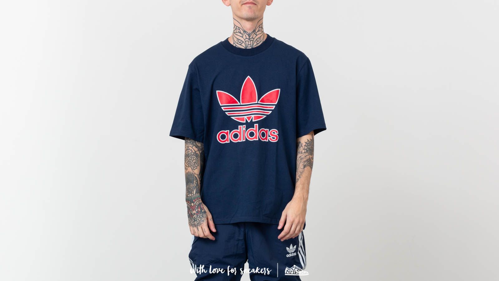 T-shirt adidas Trefoil Tee  Navy