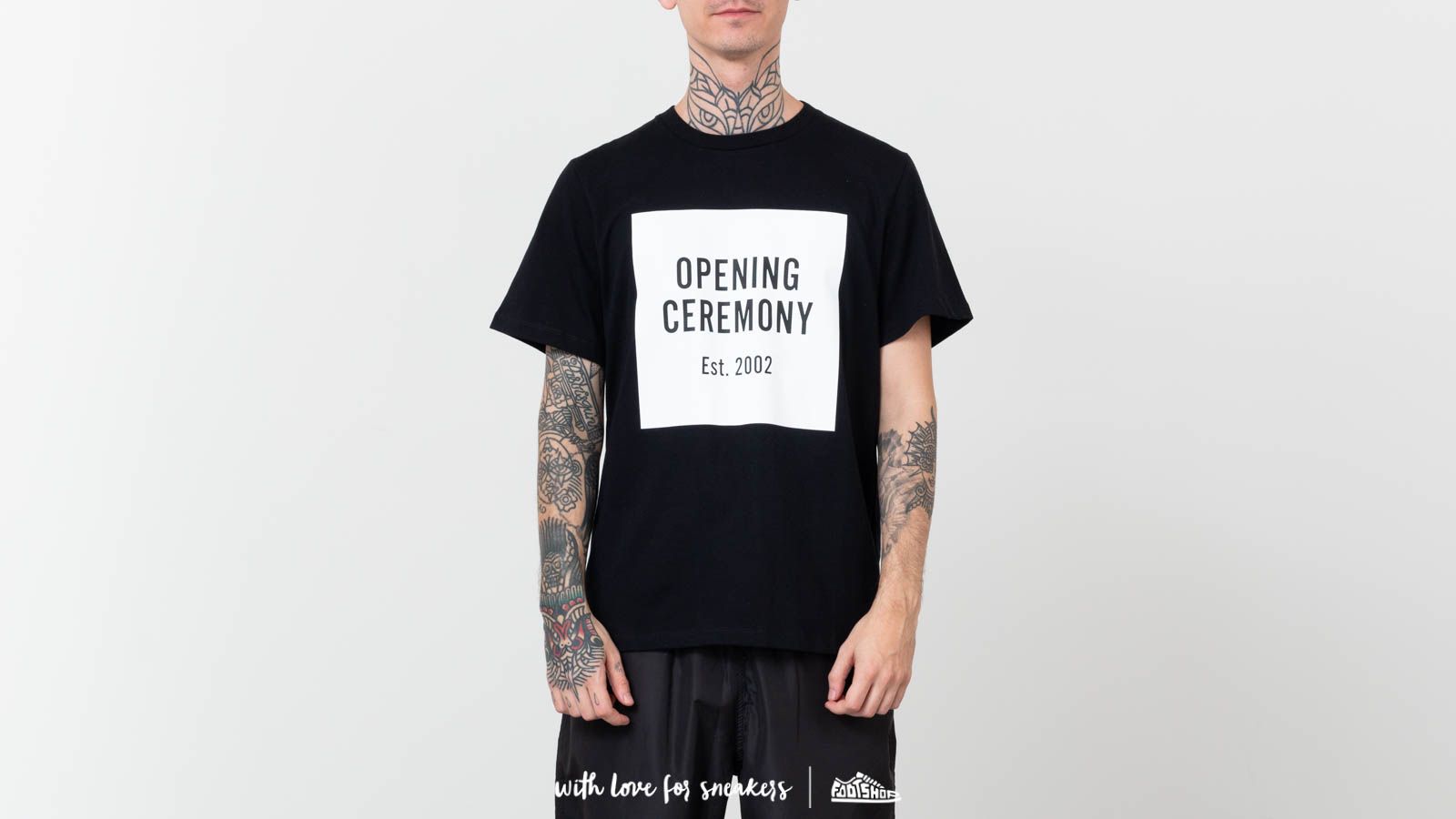 T-Shirts and shirts Opening Ceremony OC Box Logo Tee Black
