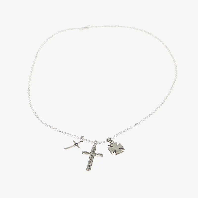 Kaulakoru TwoJeys Multi Cross Necklace Silver