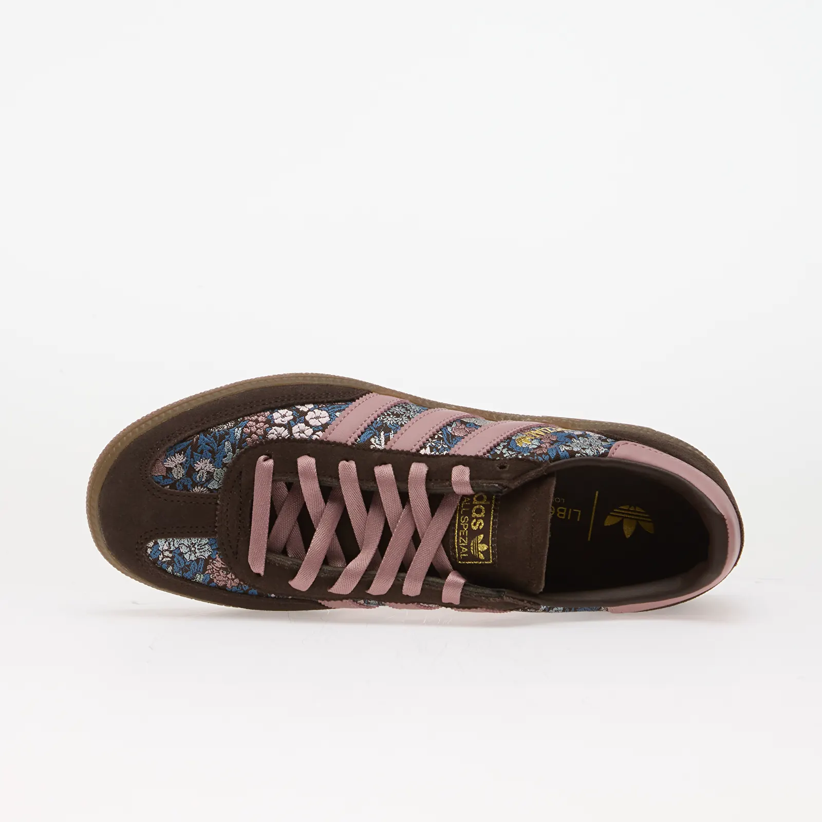 Scarpe donna adidas x Liberty London Handball Spezial Aurora Coffee/ Magic Mauve/ Gum5
