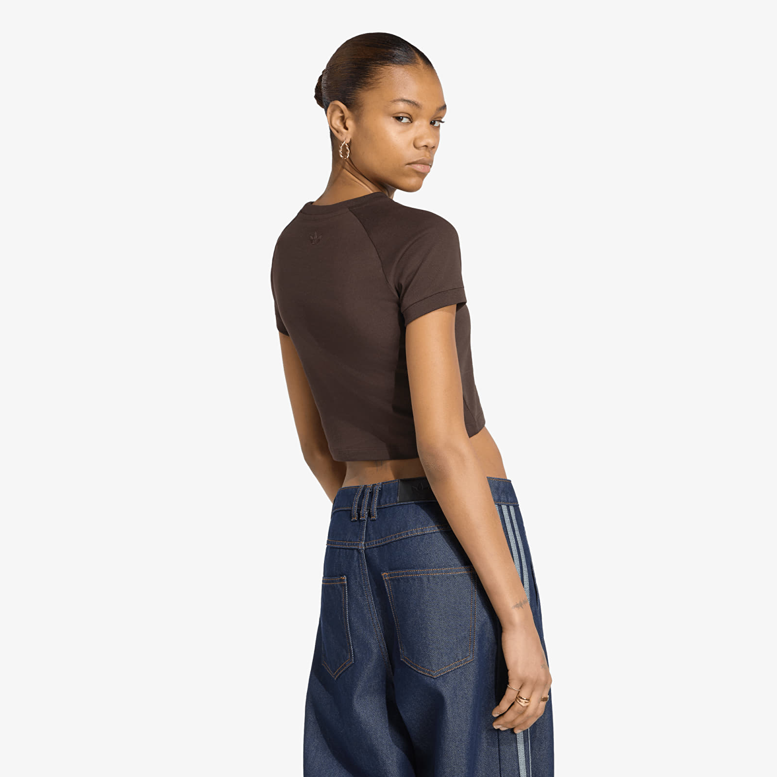 Naisten T-paidat adidas Studded Cali Tee Aurora Coffee