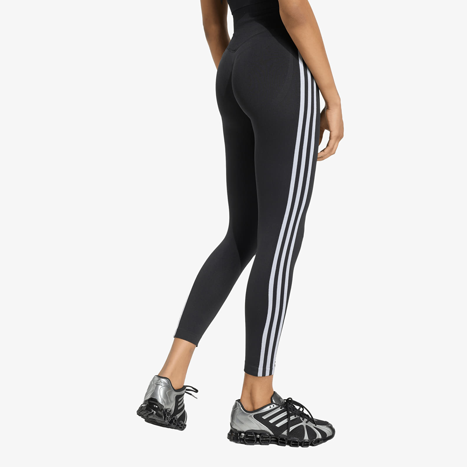 Leggings de mulher adidas Essentials 3-Stripes Seamless Leggings Black