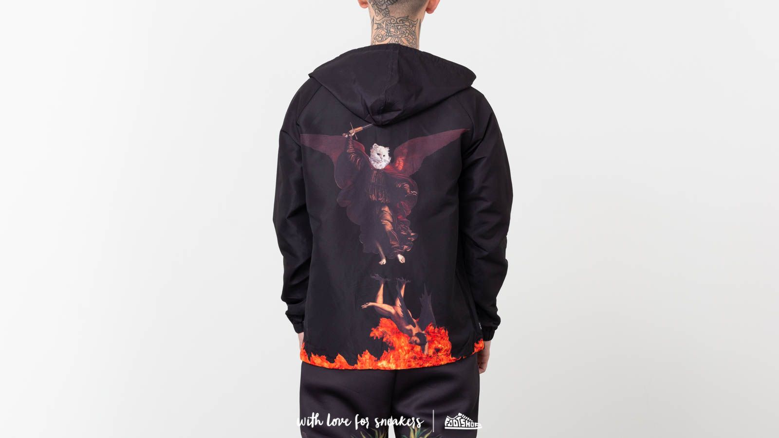 Hell pit clearance hooded coach jacket