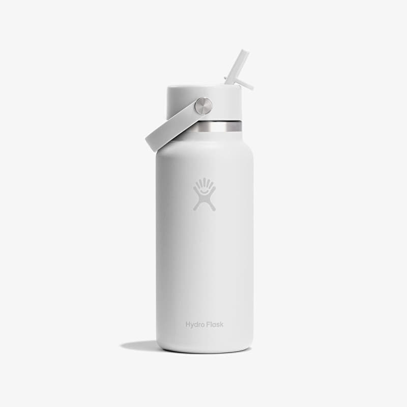 Бутылка Hydro Flask 946 ml Wide Flex Straw Cap White
