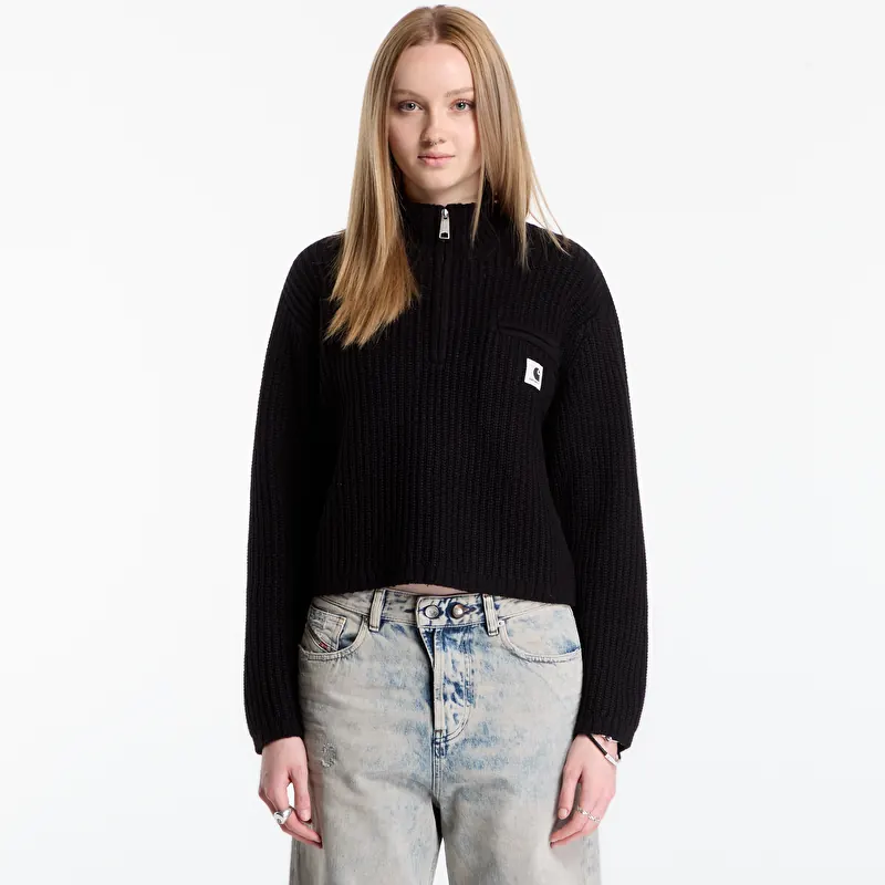 Chandail Carhartt WIP W' Detroit Half Zip Sweater Black