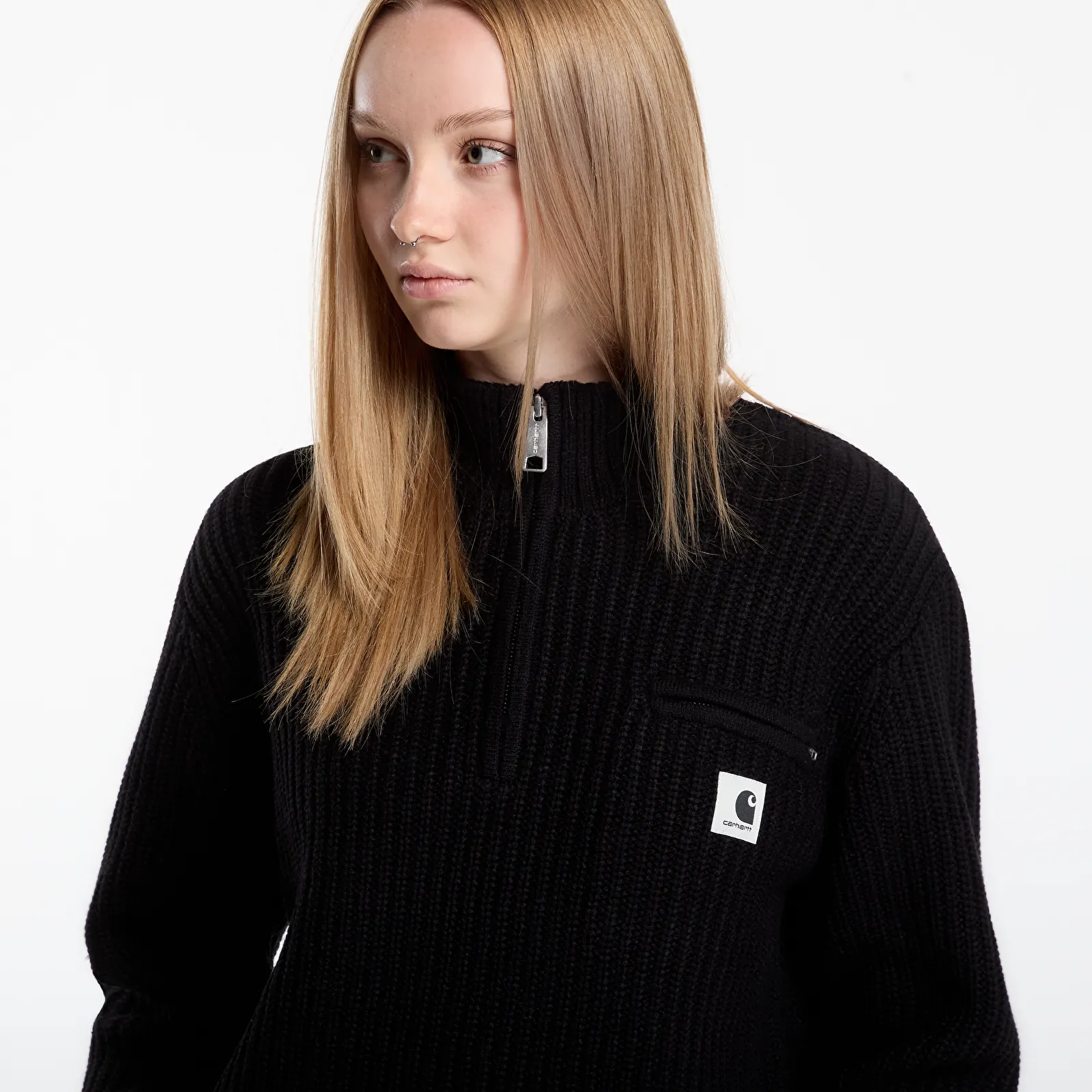 Kampsunid Carhartt WIP W' Detroit Half Zip Sweater Black