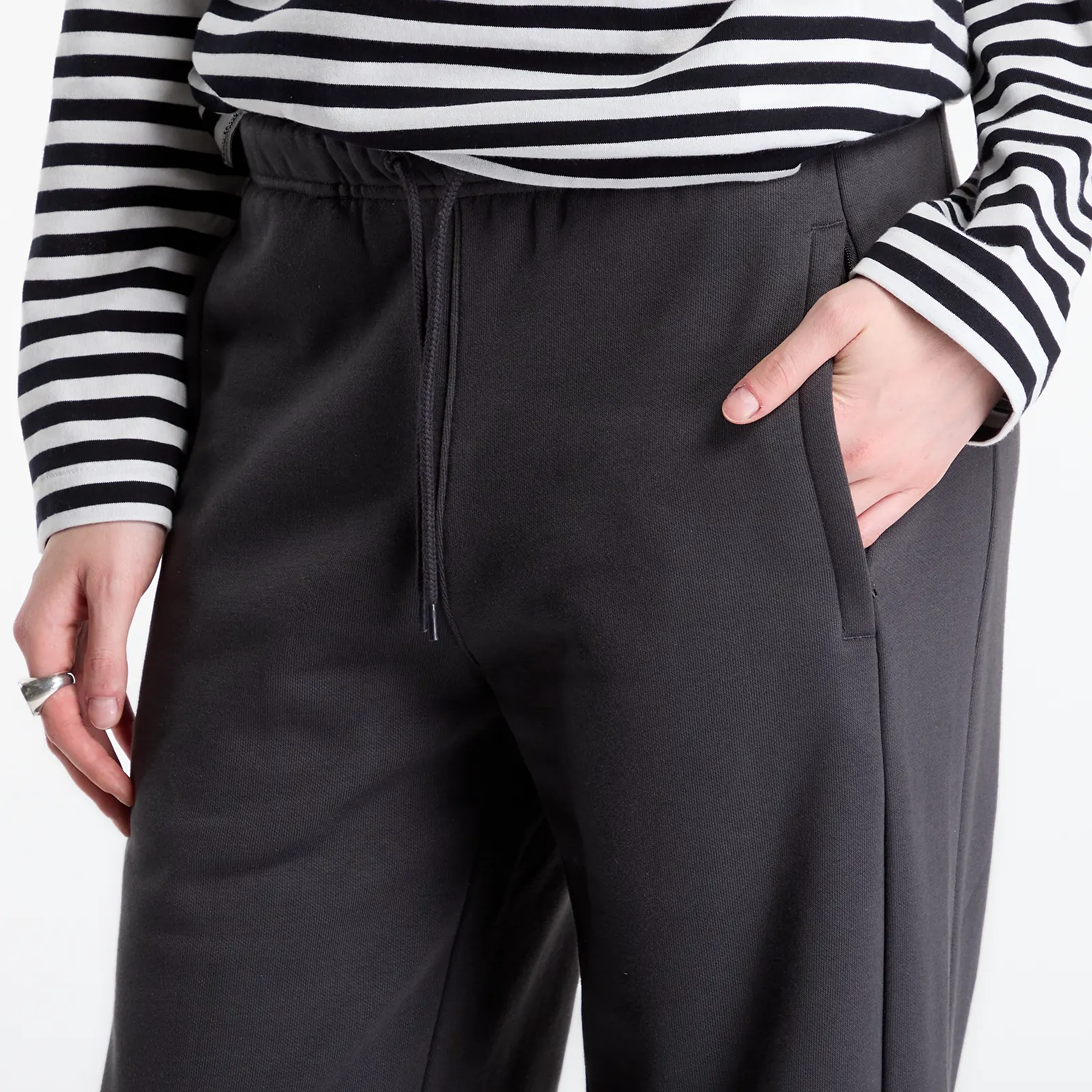 Pantalon survêtement adidas adiSignature NY Wide Leg Sweatpants Utility Black