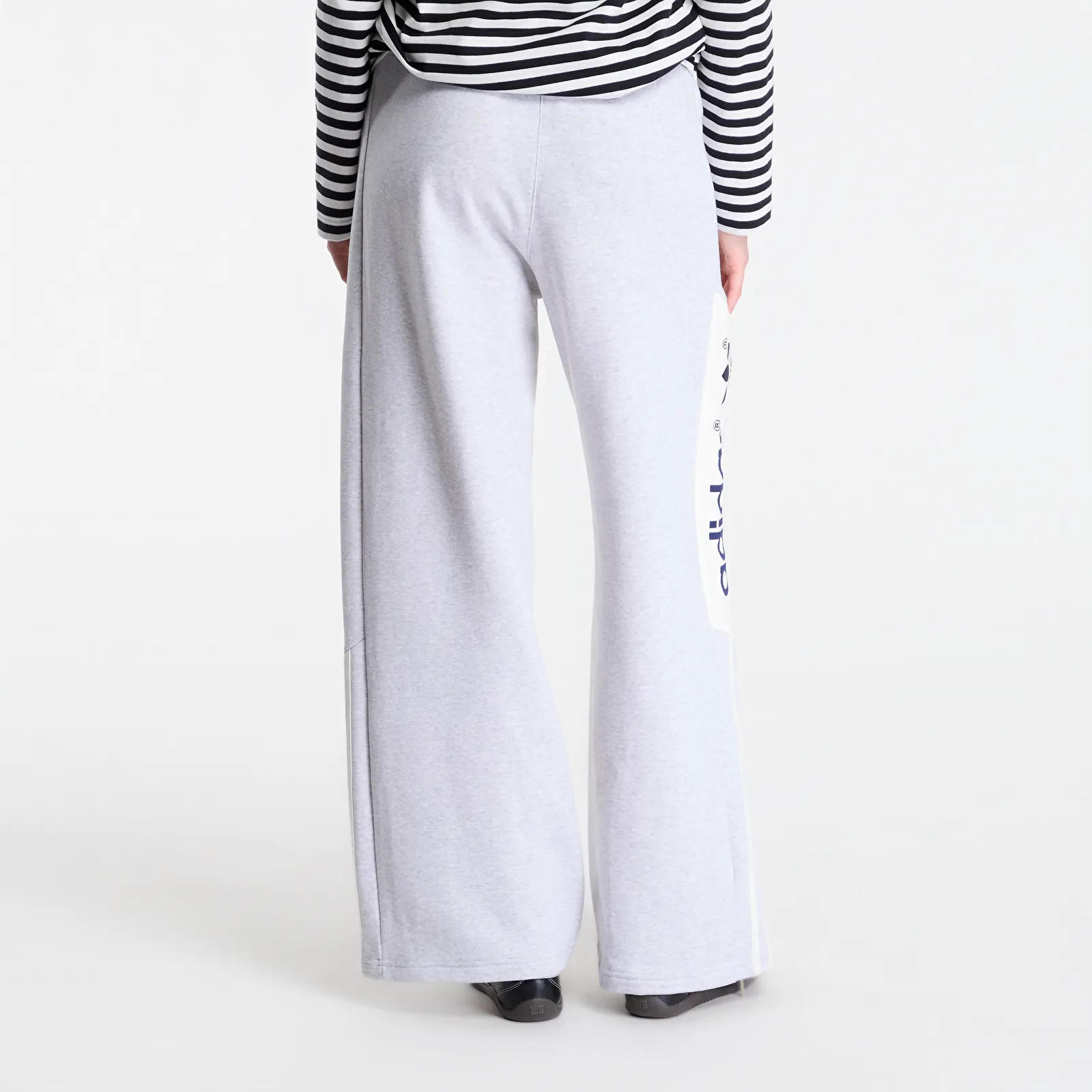 Jogginghosen adidas adiSignature NY Wide Leg Sweatpants Light Grey Heather