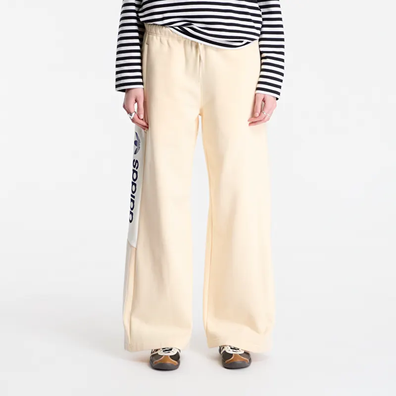 Dressid adidas adiSignature NY Wide Leg Sweatpants Warm Vanilla