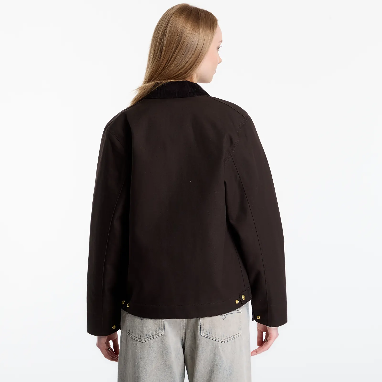 Men's jackets Carhartt WIP Detroit Jacket UNISEX Tobacco/ Black Rigid