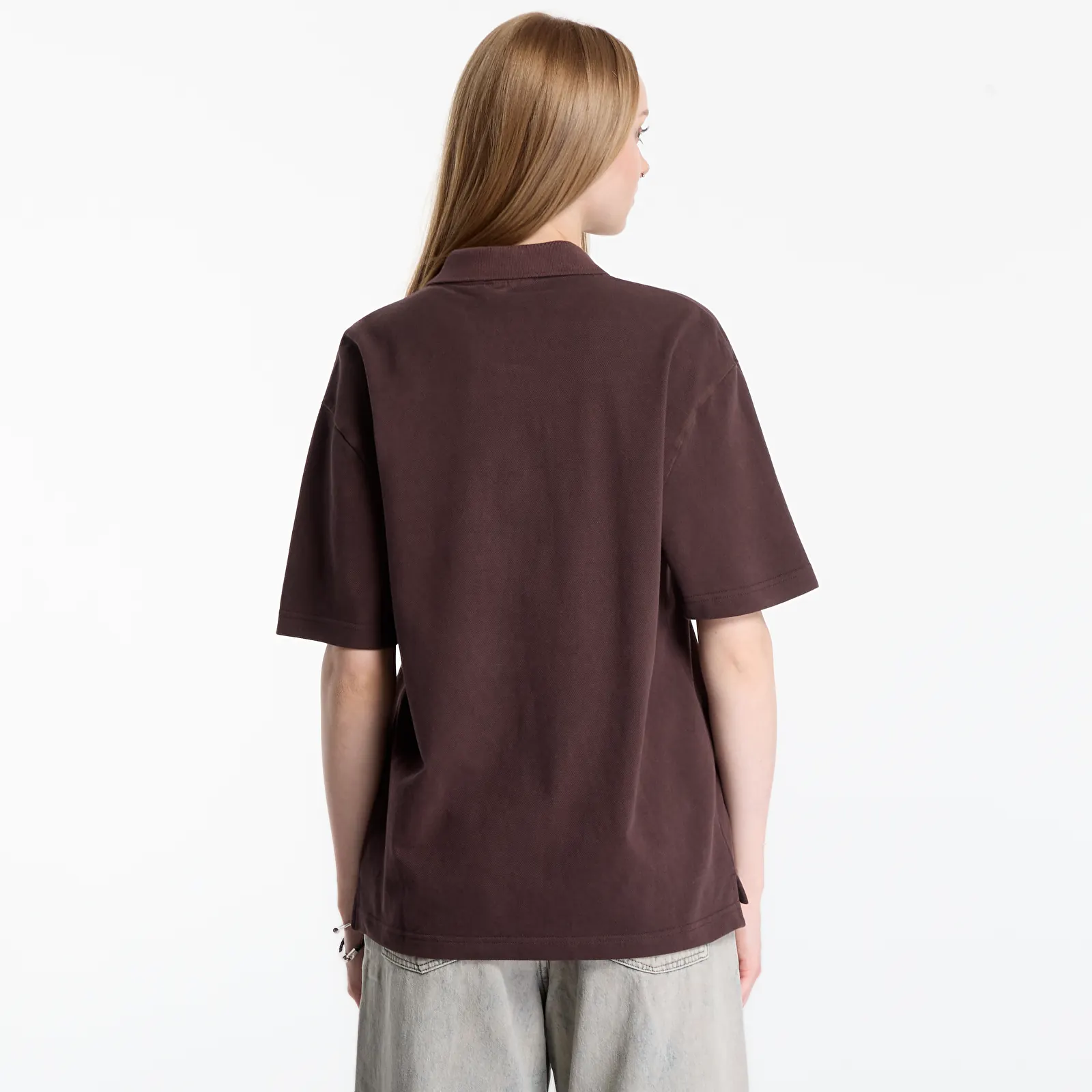 T-shirts Carhartt WIP S/S Wayne Polo UNISEX Palisander Garment Dyed