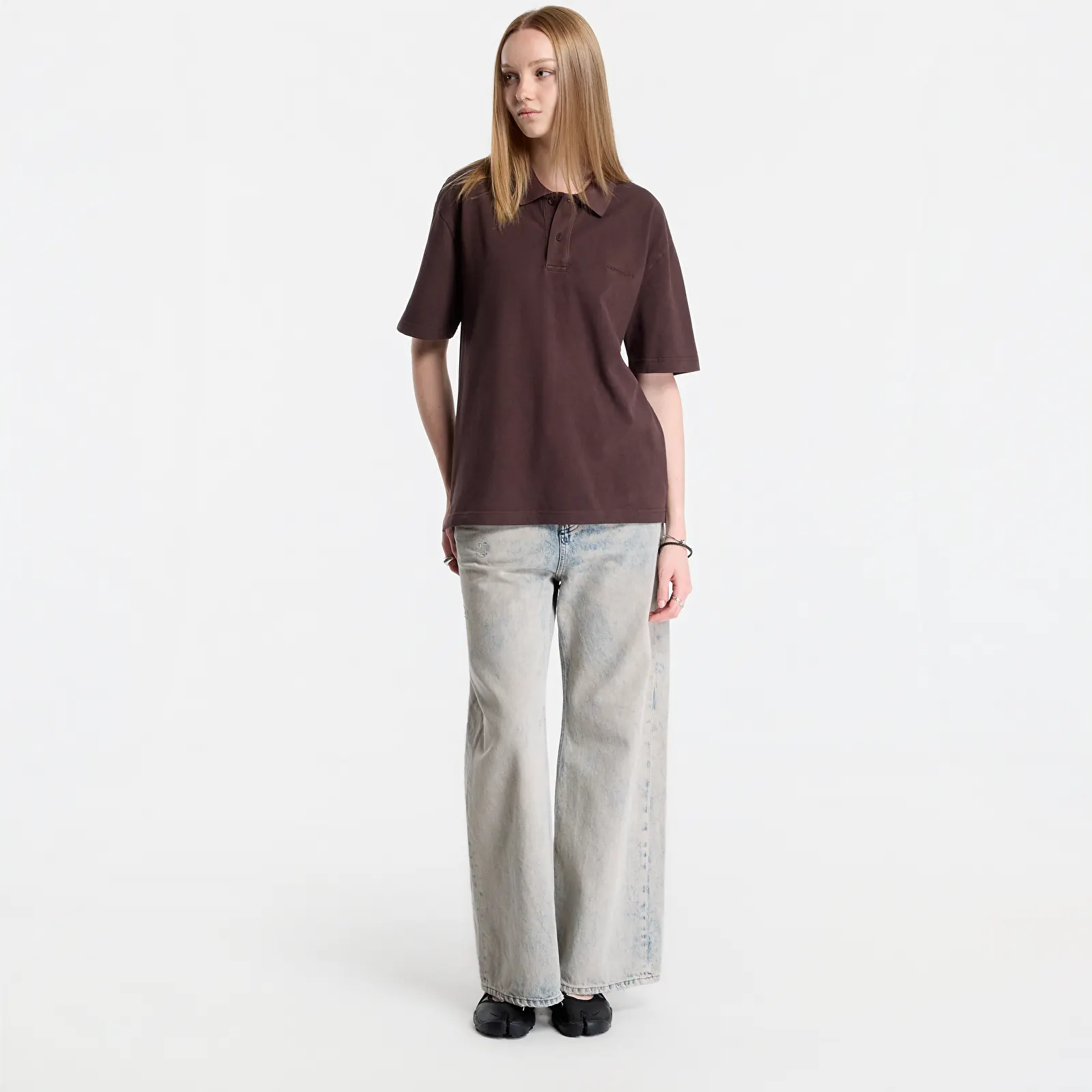 T-shirts Carhartt WIP S/S Wayne Polo UNISEX Palisander Garment Dyed