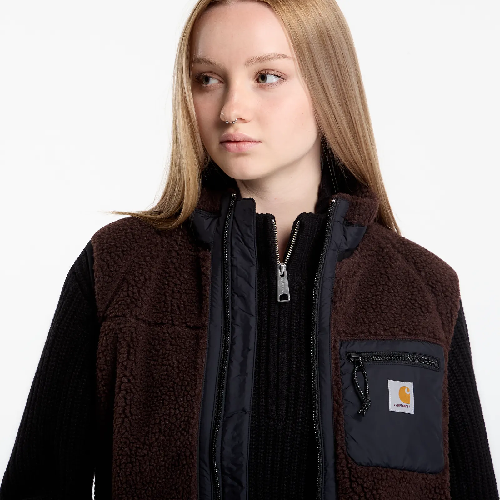 Vester Carhartt WIP Prentis Vest Liner Palisander/ Black