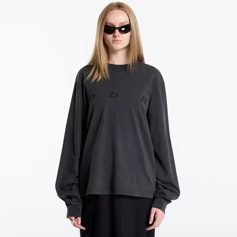 T-skjorte MISBHV M B H Longsleeve UNISEX Washed Black