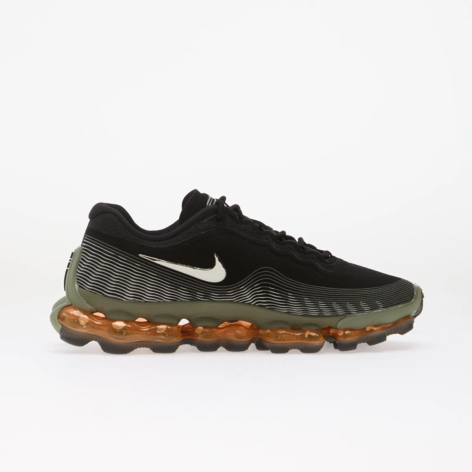 Чоловіче взуття Nike Air Liquid Max Black/ Metallic Silver-Light Army