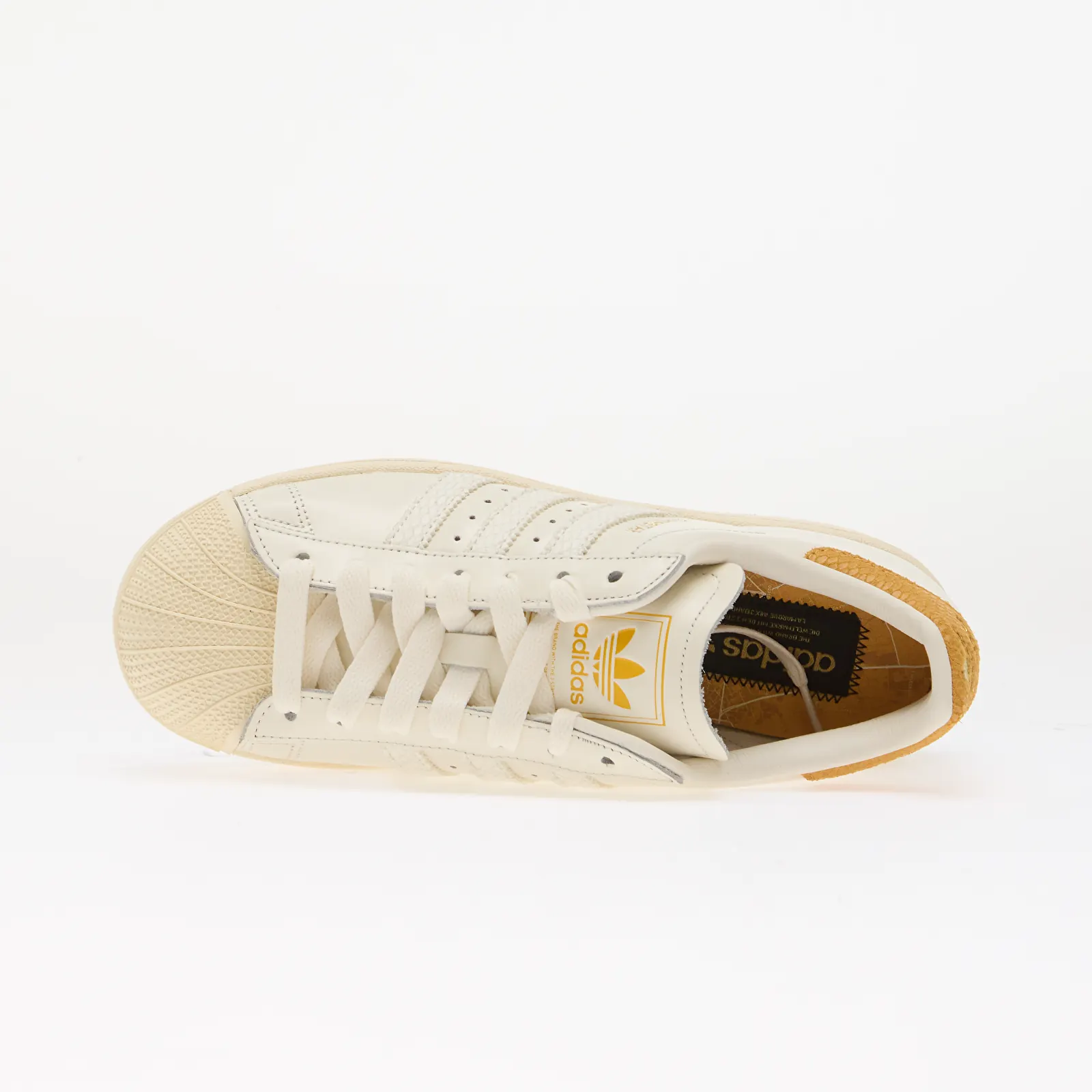 Men's shoes adidas Superstar II Core White/ Preloved Yellow/ Cream White